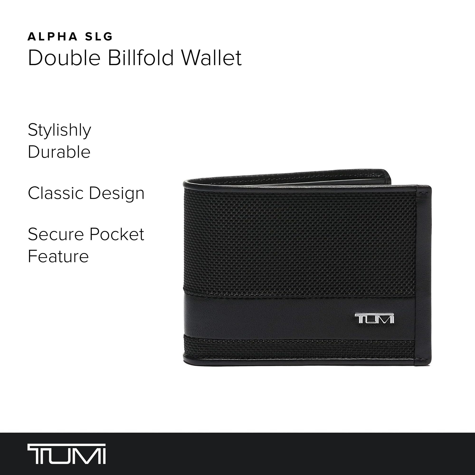 tumi-alpha-double-billfold-wallet-ballistic-nylon-bifold-with-hidden-card-pocket image 2