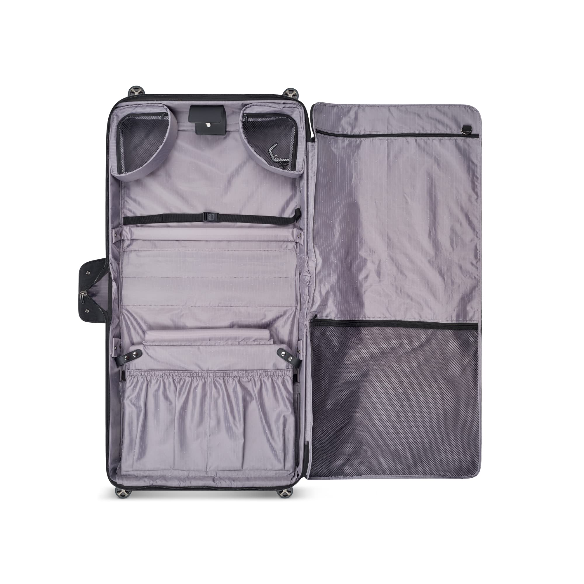 delsey-paris-helium-dlx-rolling-garment-bag-with-spinner-wheels-checked-size-sec image 5
