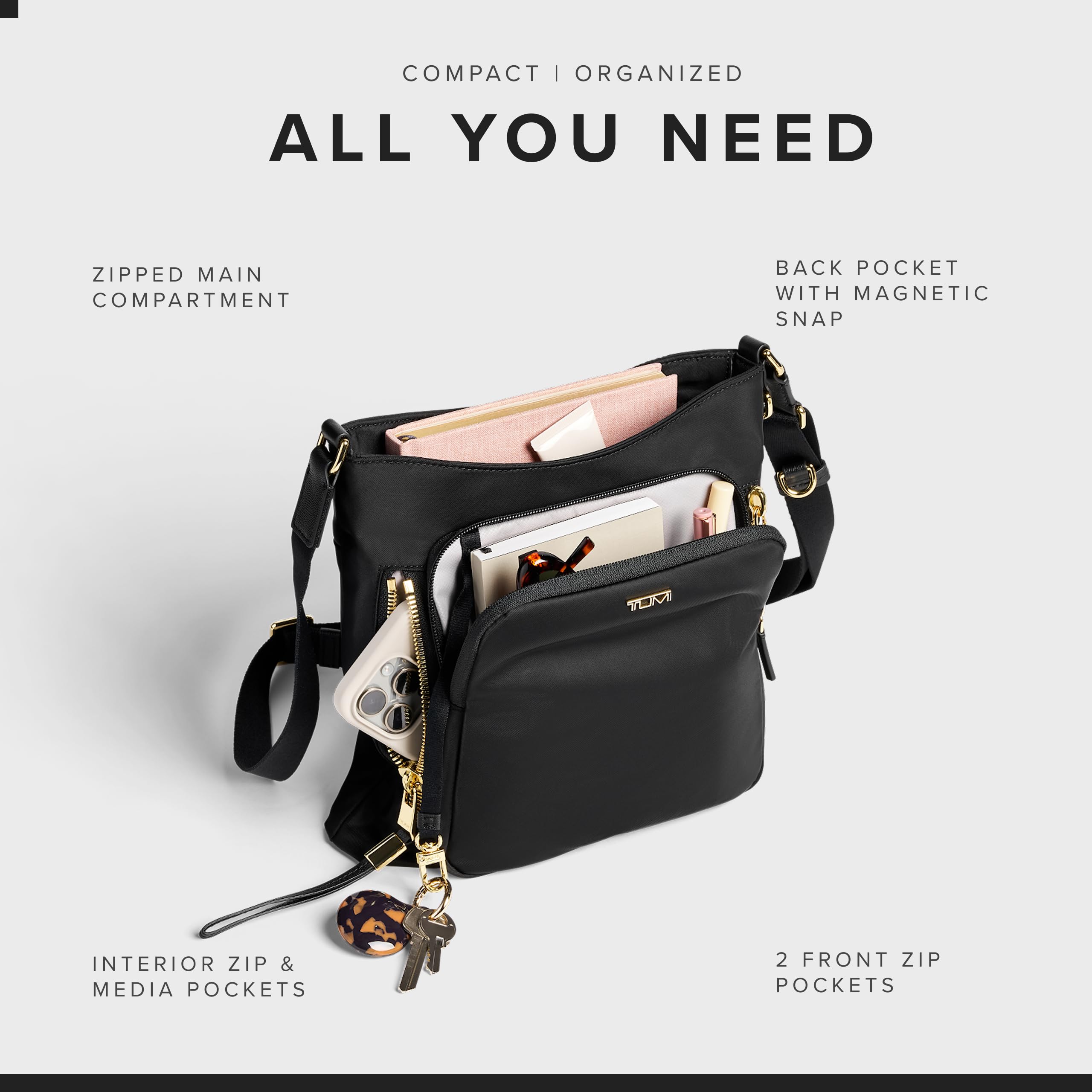 tumi-voyageur-tyler-crossbody-bag-for-women-lightweight-durable-nylon-multi-pock image 5