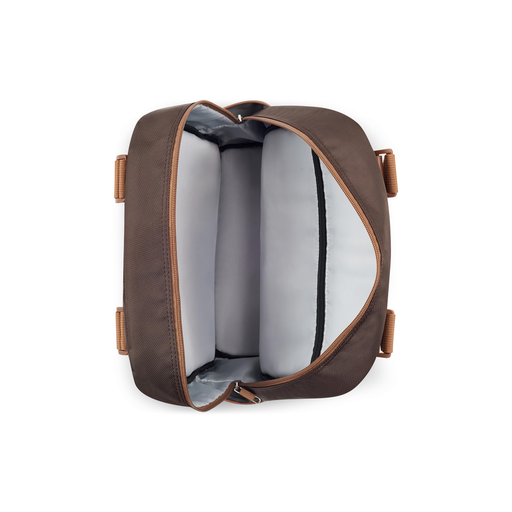 delsey-legere-laptop-travel-backpack-chocolate-brown-15-6-padded-laptop-sleeve-v image 3
