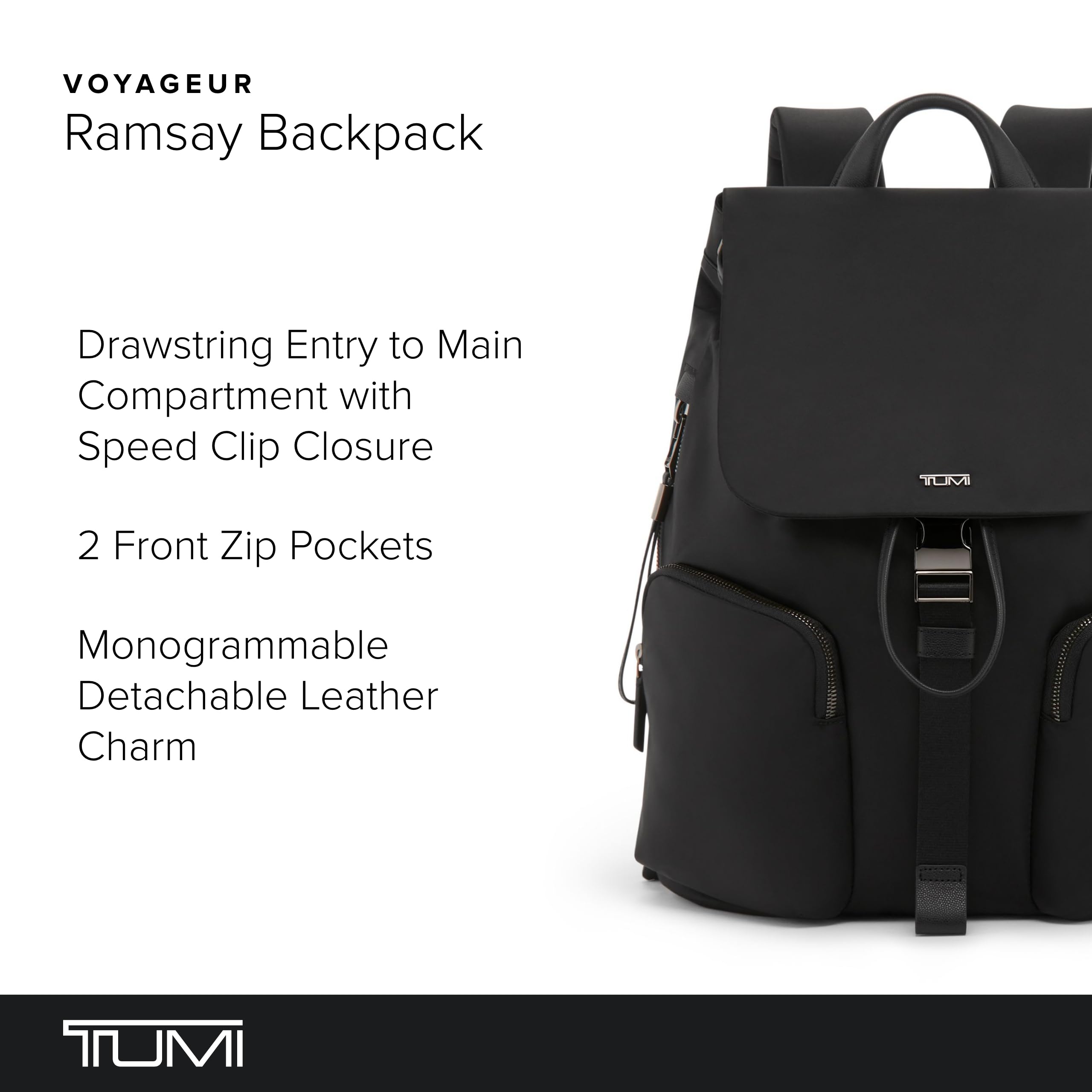 tumi-voyageur-ramsay-women-s-backpack-14-laptop-travel-work-bag-in-black-gunmeta image 2