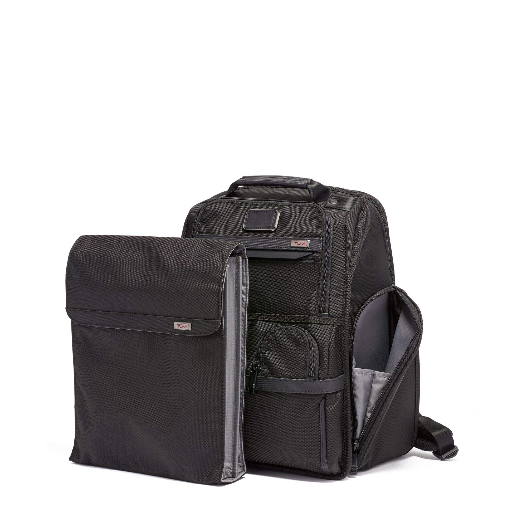 tumi-alpha-3-compact-laptop-brief-pack-117297-1041-black-fxt-ballistic-nylon-bac image 5