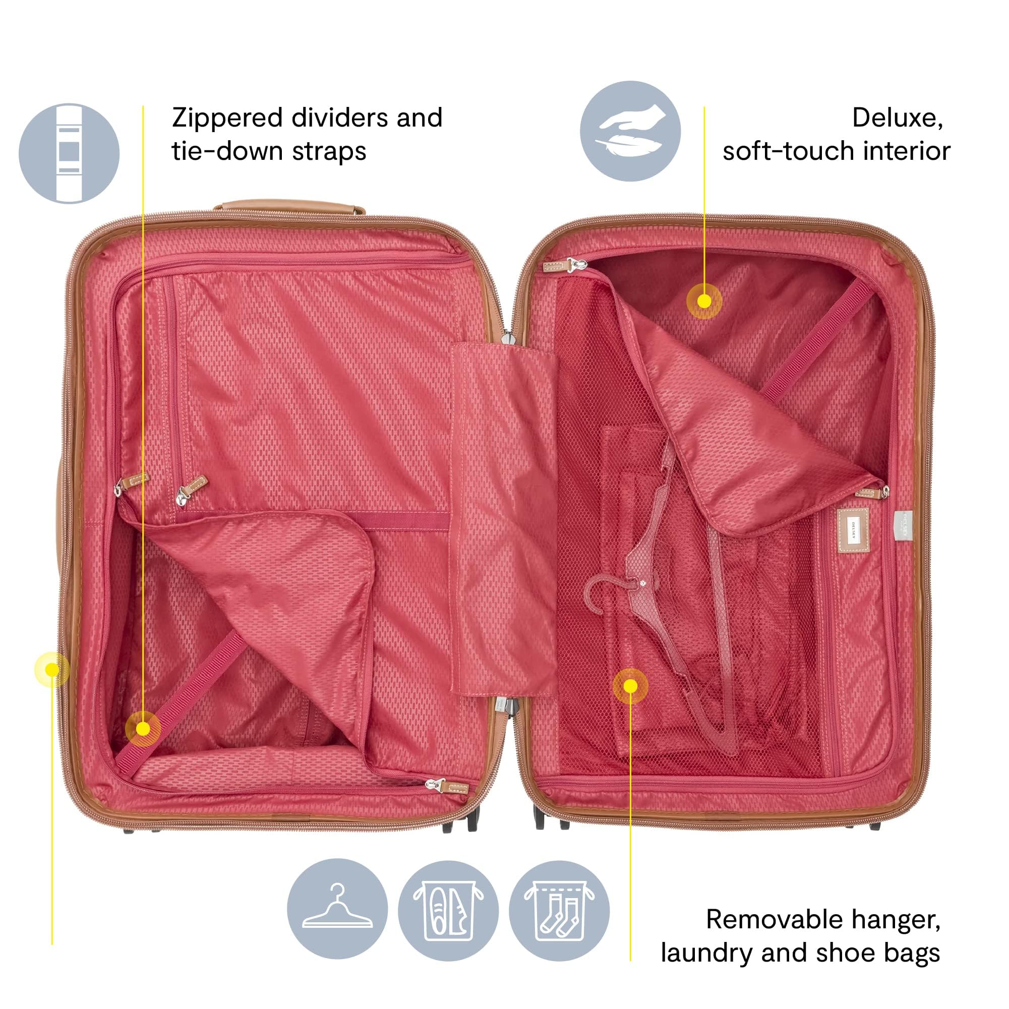 delsey-paris-chatelet-hard-21-inch-carry-on-hardside-spinner-luggage-angora-100- image 3