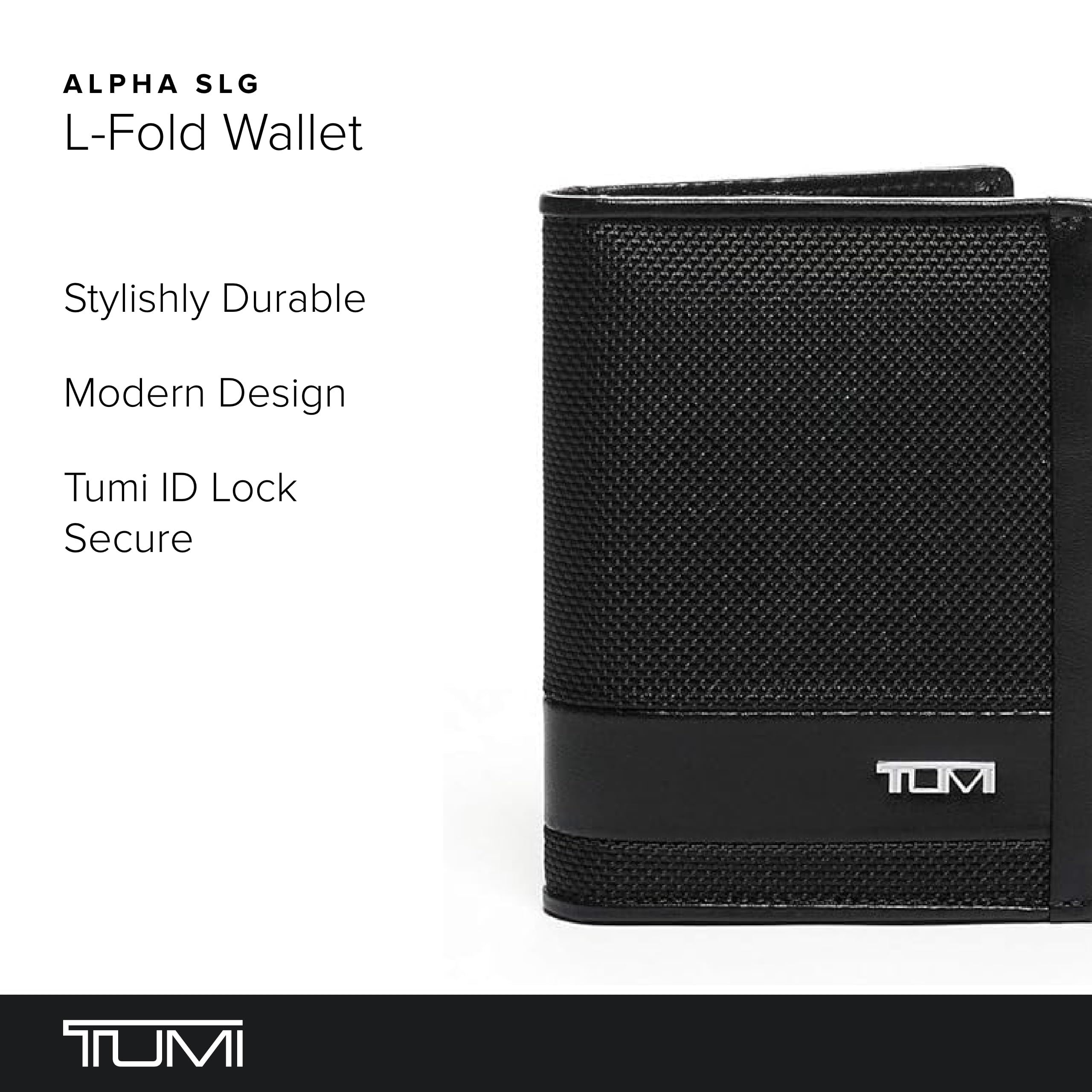 tumi-alpha-l-fold-wallet-slim-ballistic-nylon-bifold-with-6-card-slots-and-gift- image 2