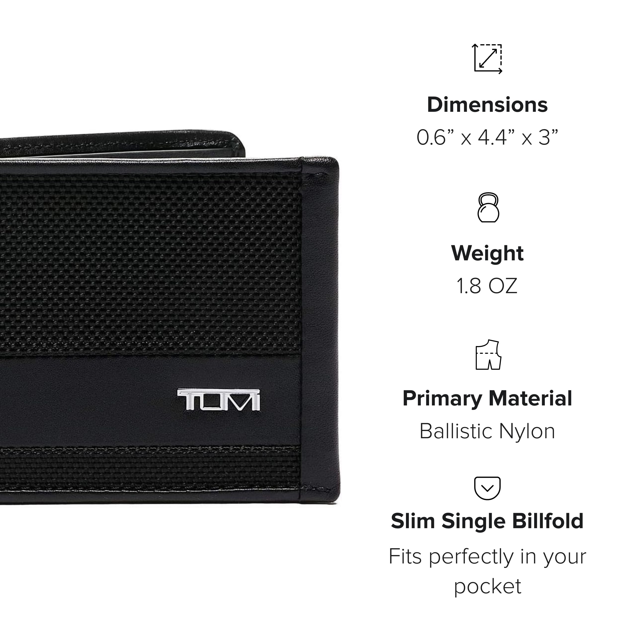 tumi-alpha-slim-single-billfold-wallet-ballistic-nylon-slim-bifold-with-hidden-c image 7