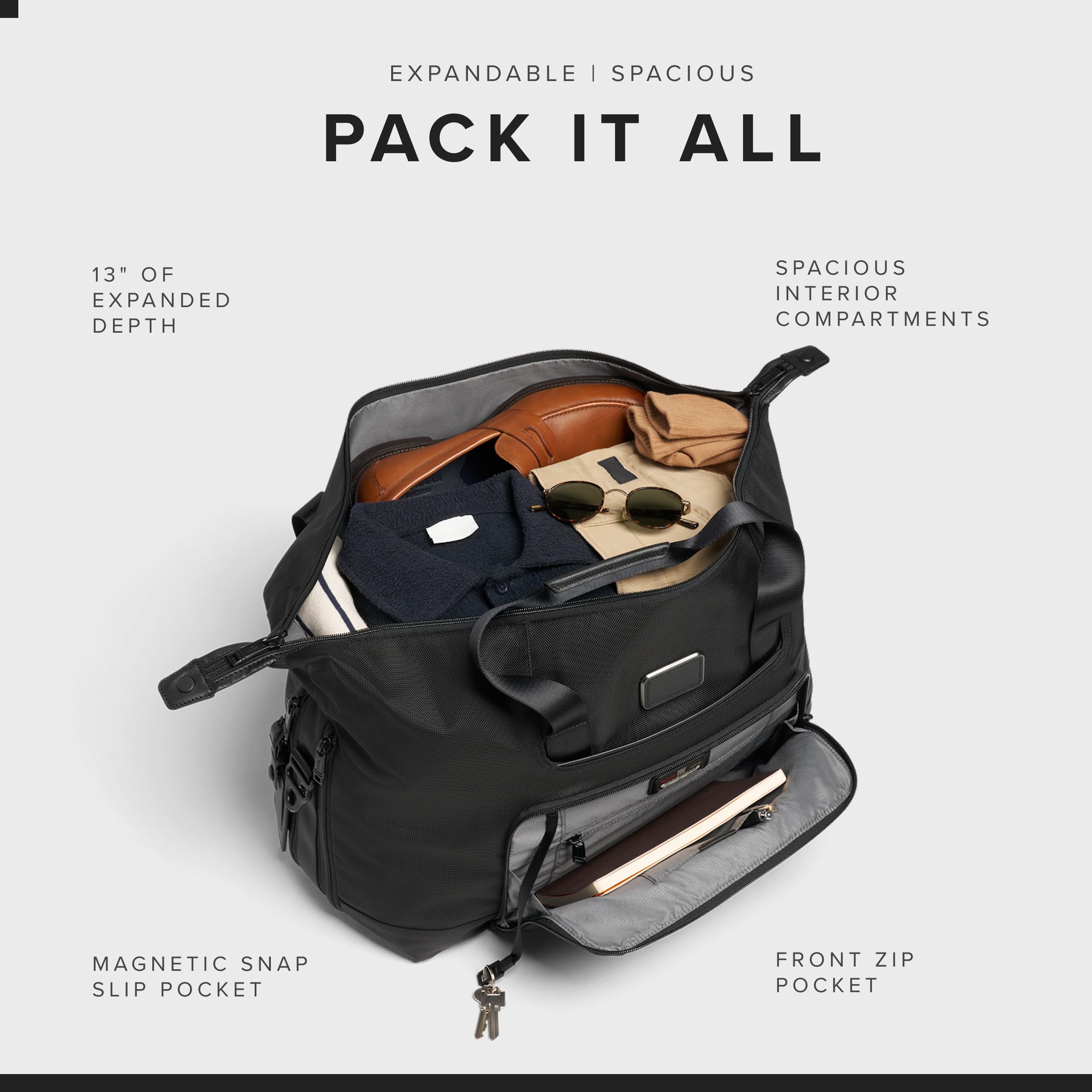 tumi-alpha-3-double-expansion-travel-satchel-31l-soft-side-duffel-bag-black image 5