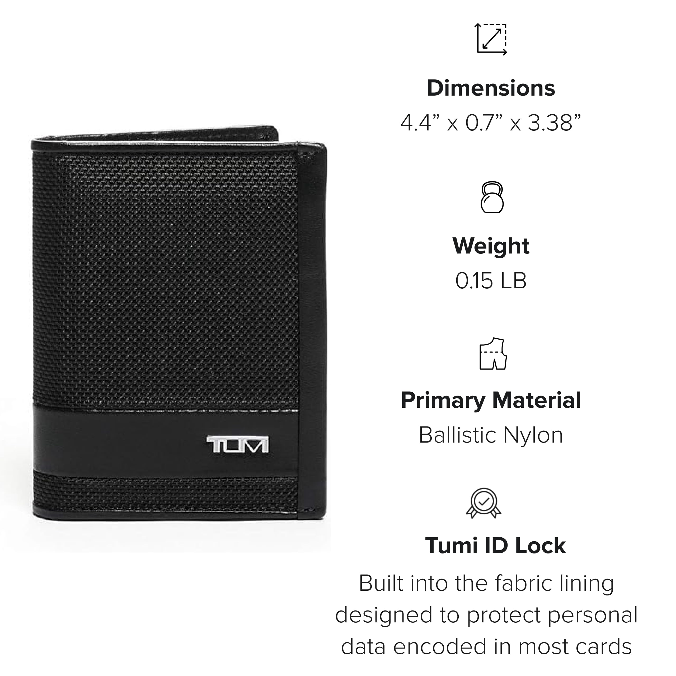 tumi-alpha-l-fold-wallet-slim-ballistic-nylon-bifold-with-6-card-slots-and-gift- image 8