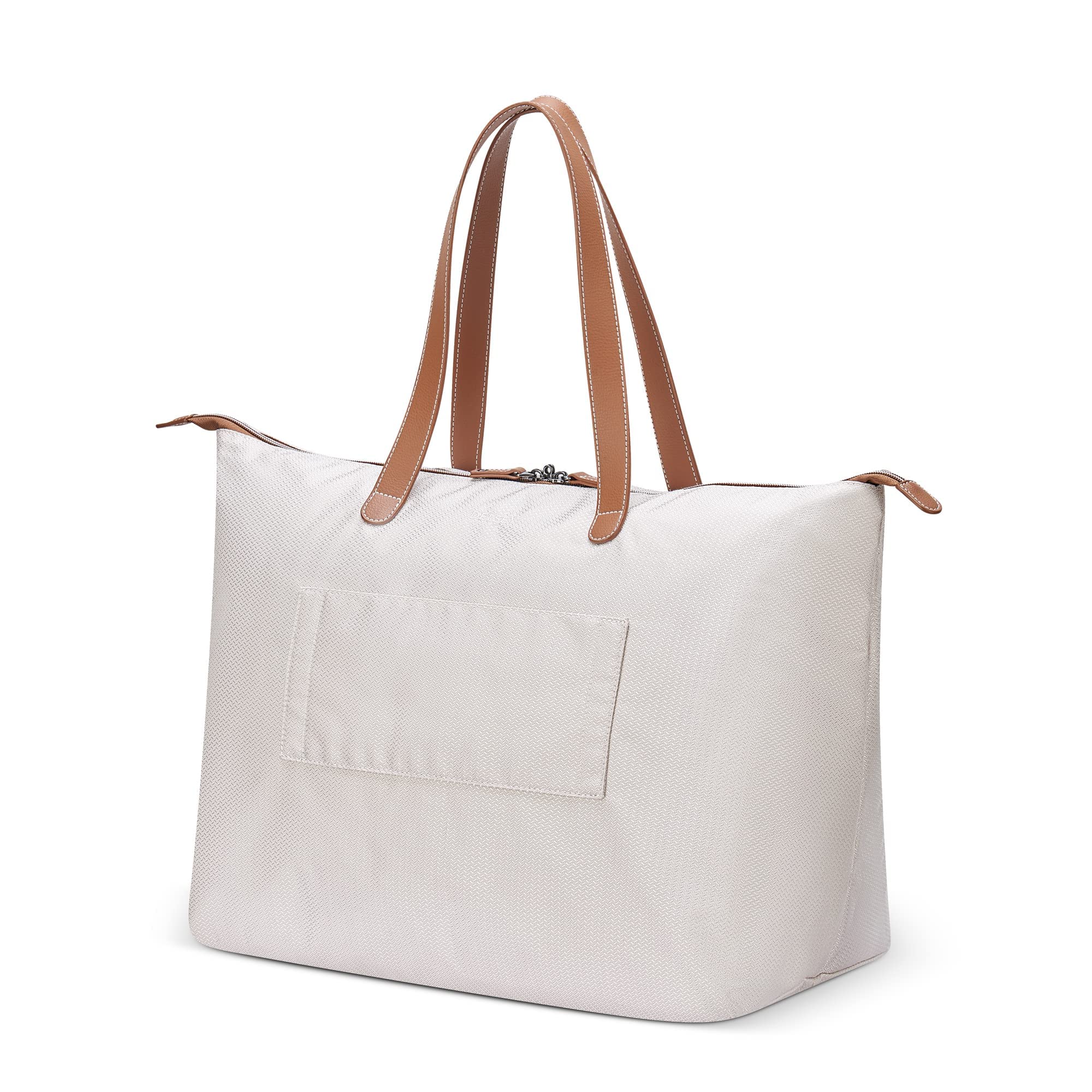 delsey-paris-chatelet-air-2-0-women-s-tote-bag-leather-like-accents-champagne-co image 5