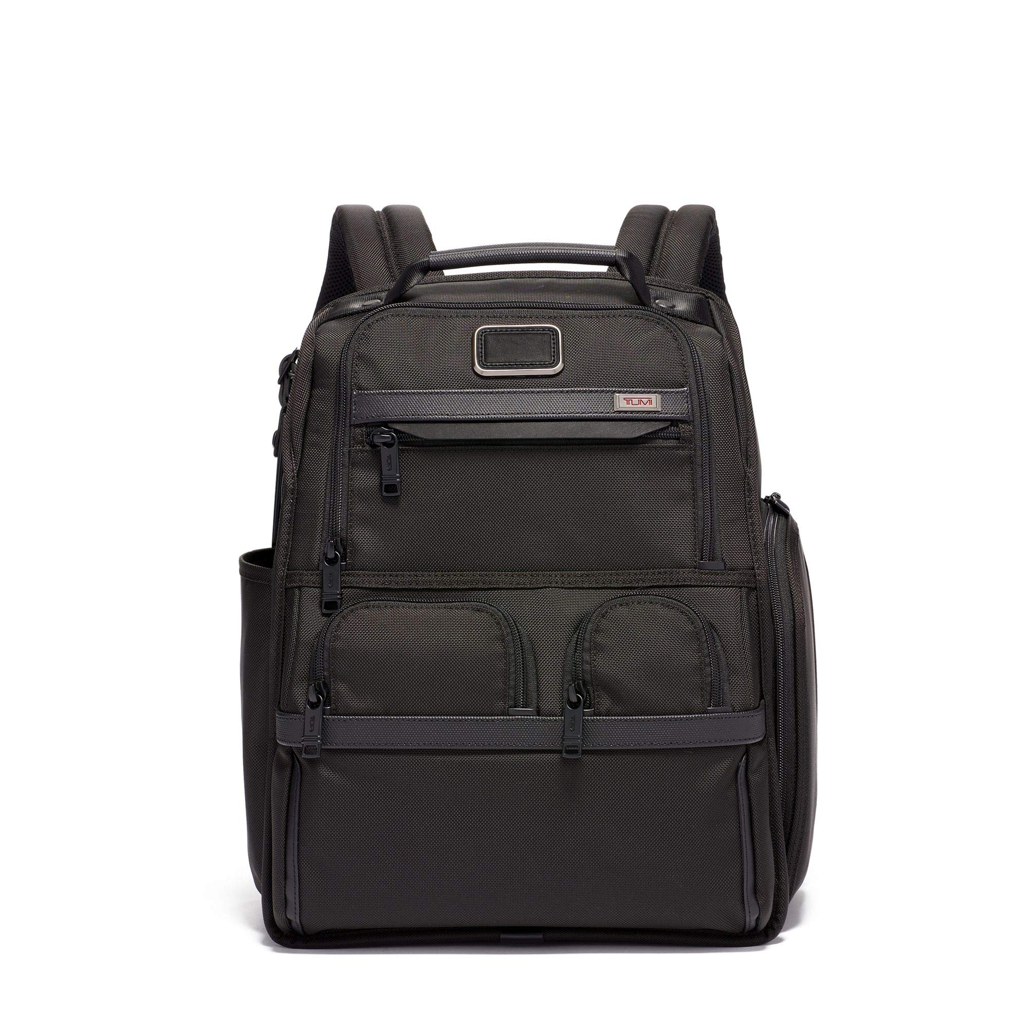 tumi-alpha-3-compact-laptop-brief-pack-117297-1041-black-fxt-ballistic-nylon-bac image 1