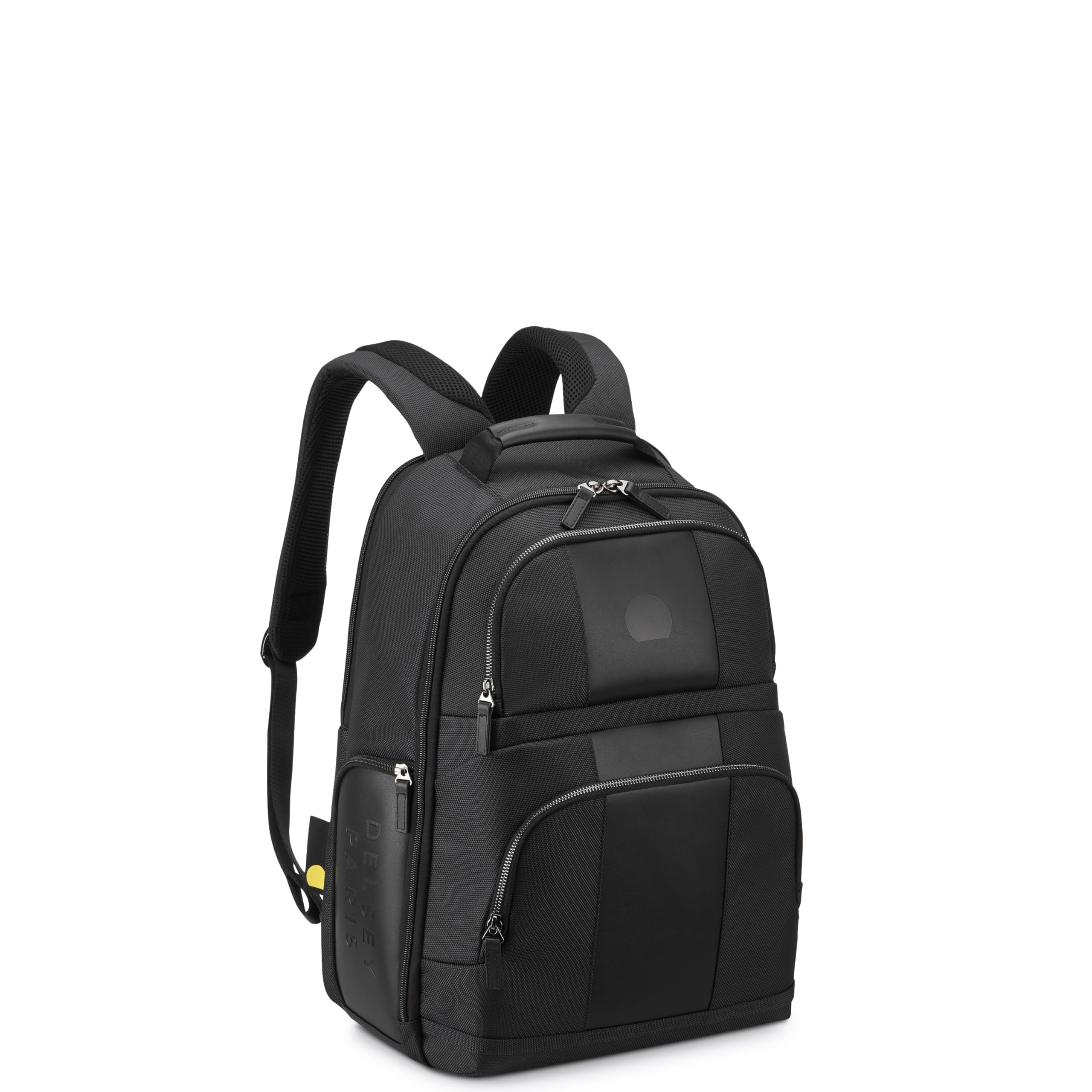 delsey-wagram-15-6-inch-laptop-travel-backpack-ballistic-nylon-with-leather-acce image 2