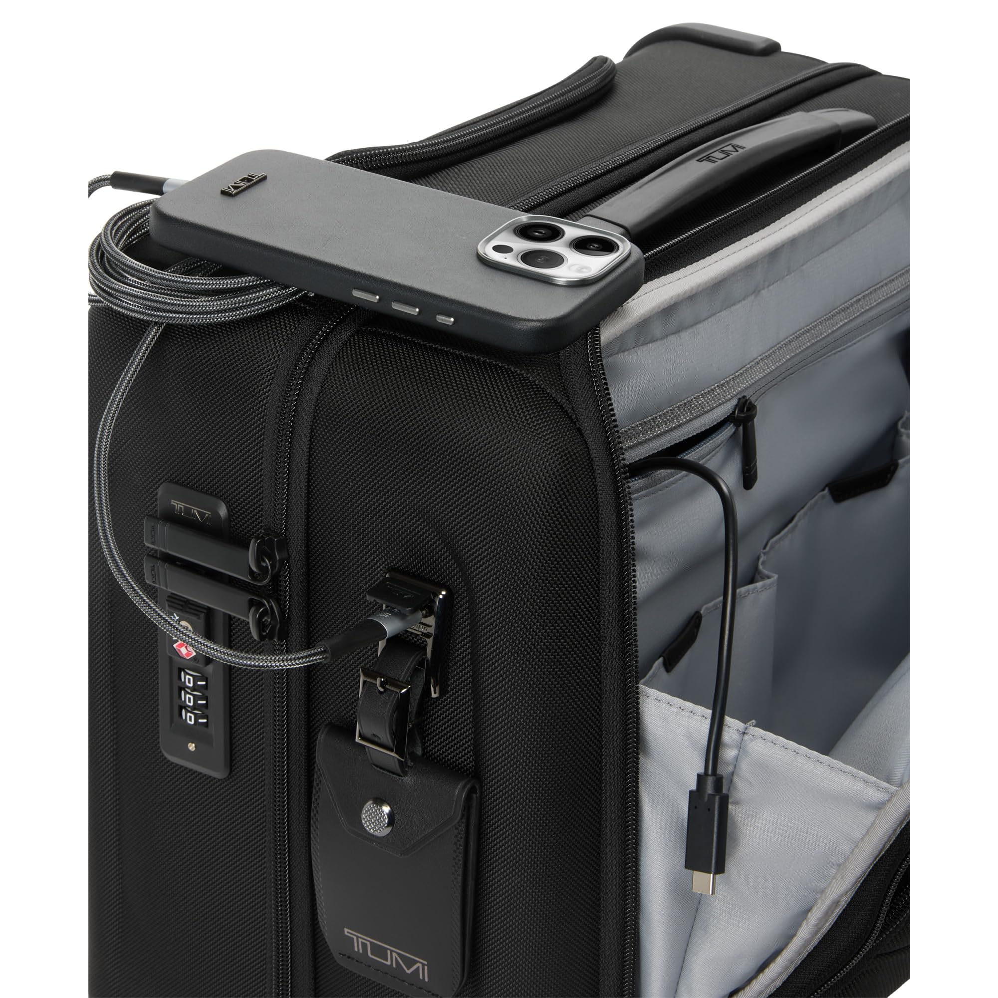tumi-alpha-compact-4-wheeled-carry-on-luggage-black-usb-c-charging-fits-15-lapto image 3