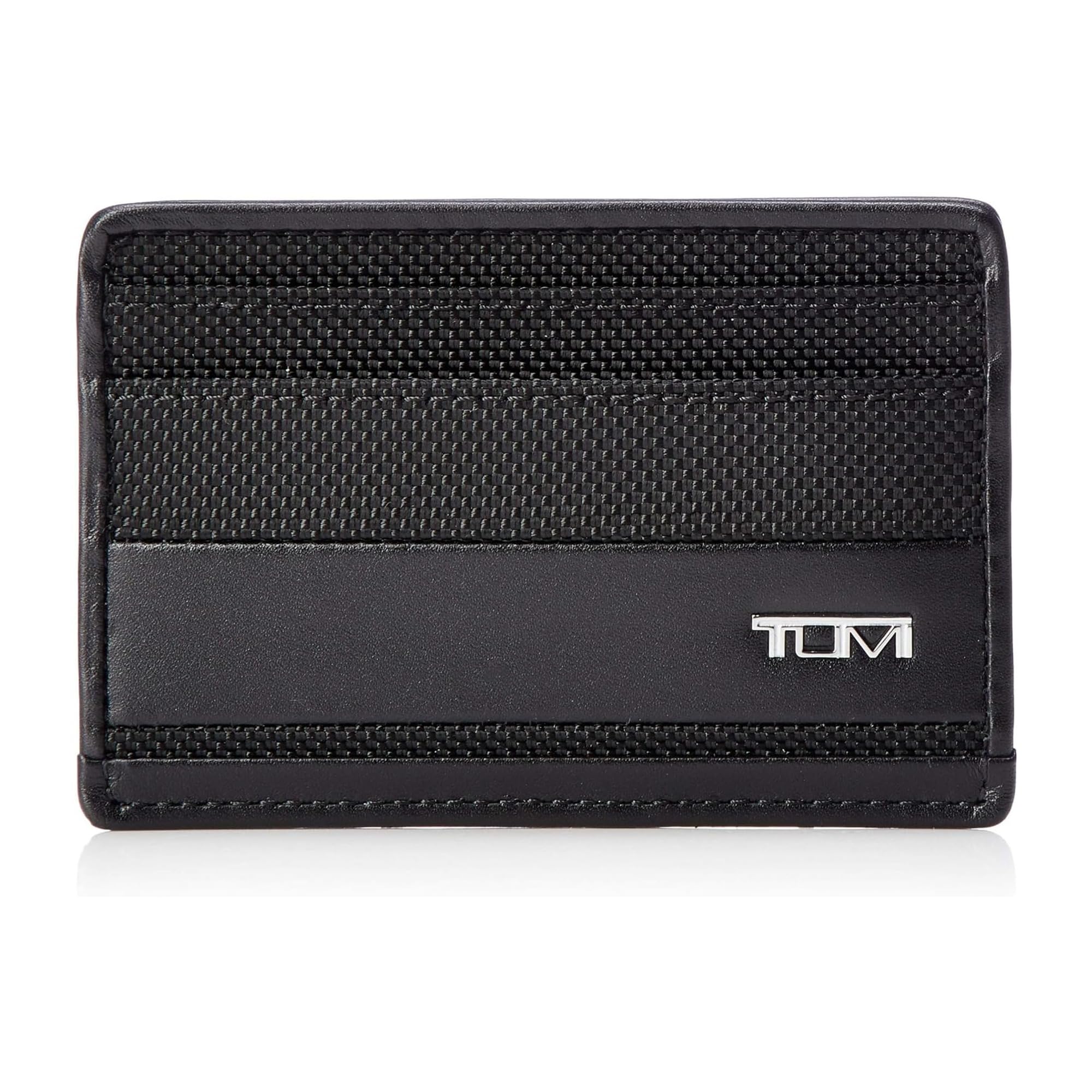 tumi-alpha-slim-card-case-wallet-minimalist-billfold-with-id-window-and-slip-poc image 1
