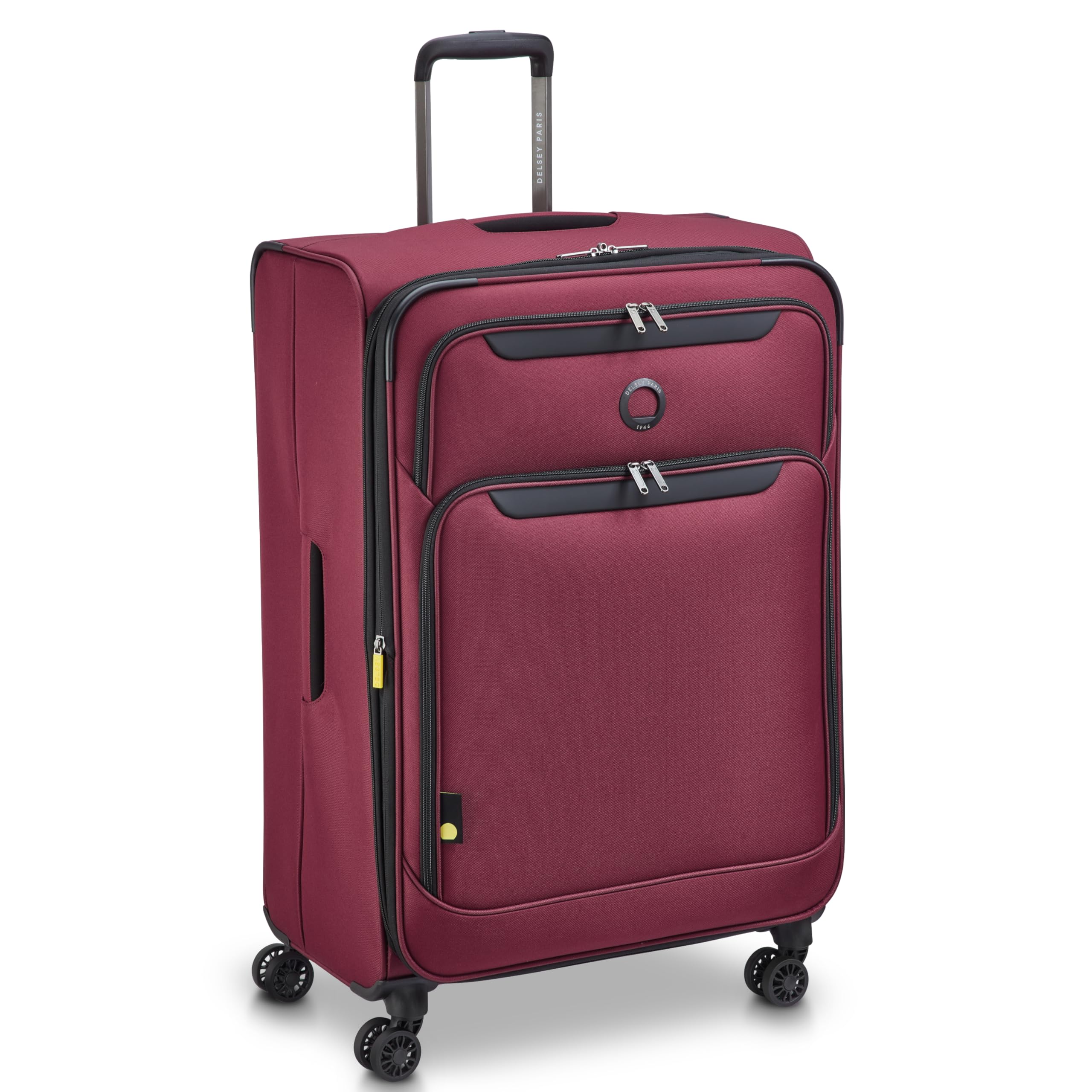 delsey-paris-sky-max-3-0-28-inch-large-checked-softside-suitcase-burgundy-lightw image 2