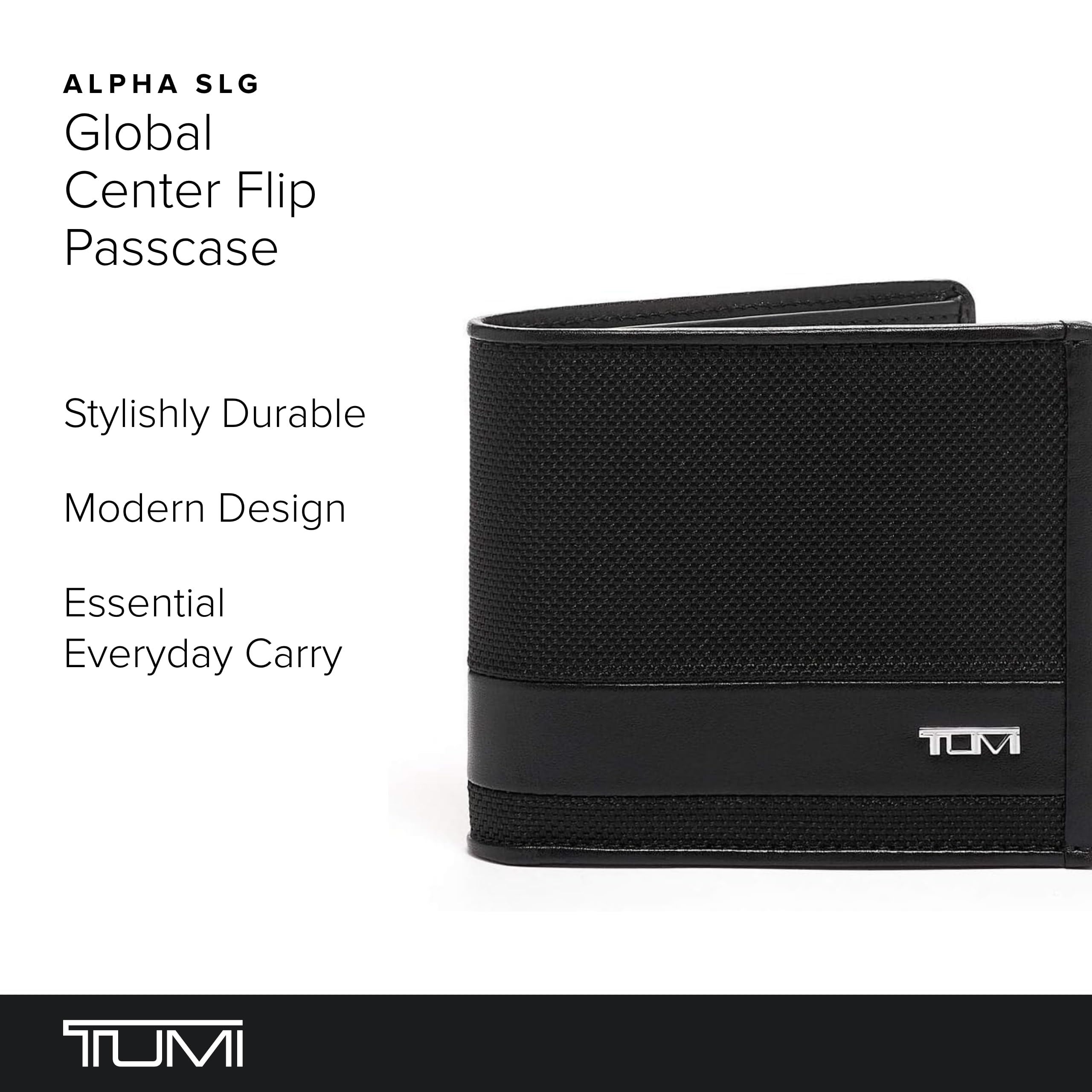 tumi-alpha-global-center-flip-passcase-wallet-for-men-in-black-ballistic-nylon-w image 2