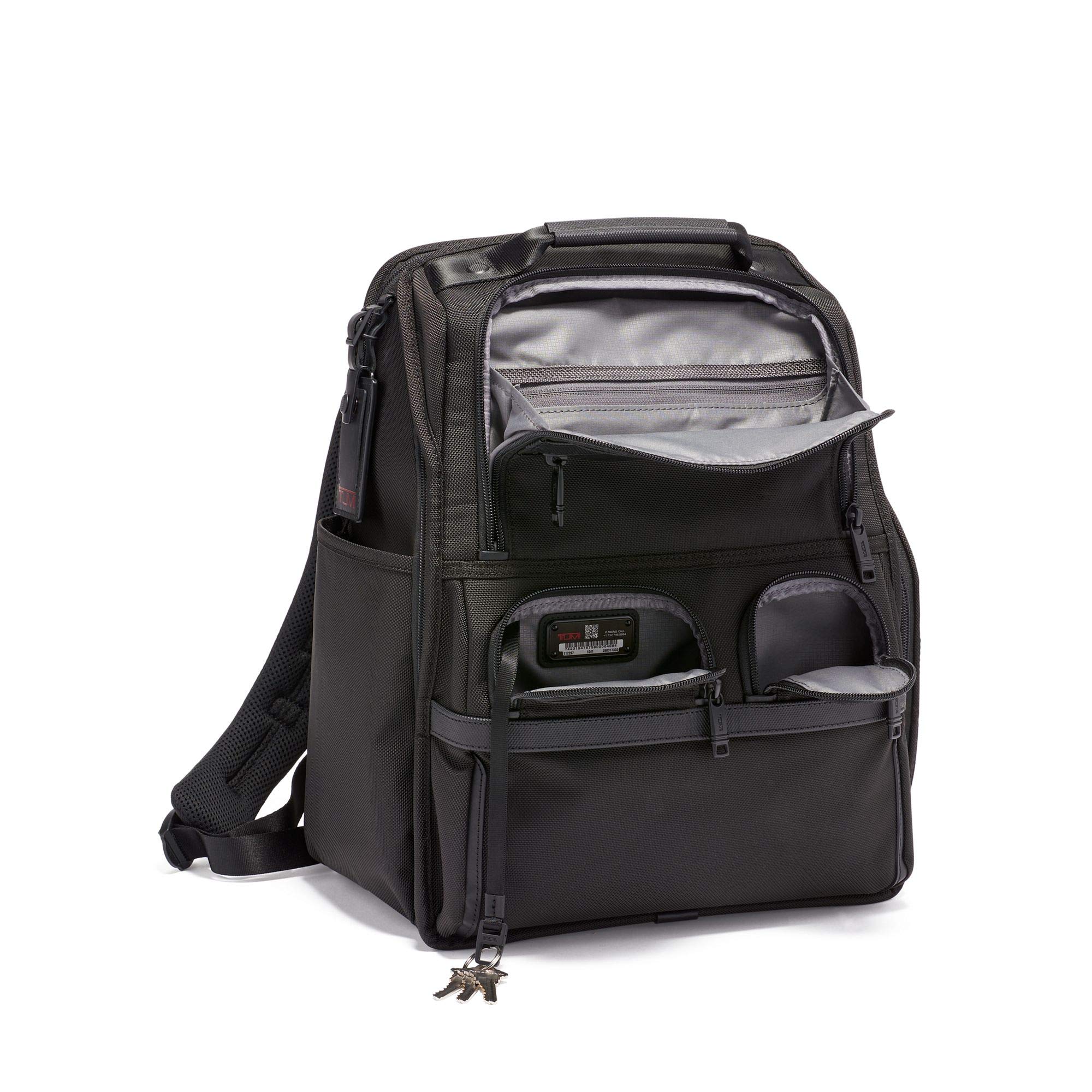 tumi-alpha-3-compact-laptop-brief-pack-117297-1041-black-fxt-ballistic-nylon-bac image 4