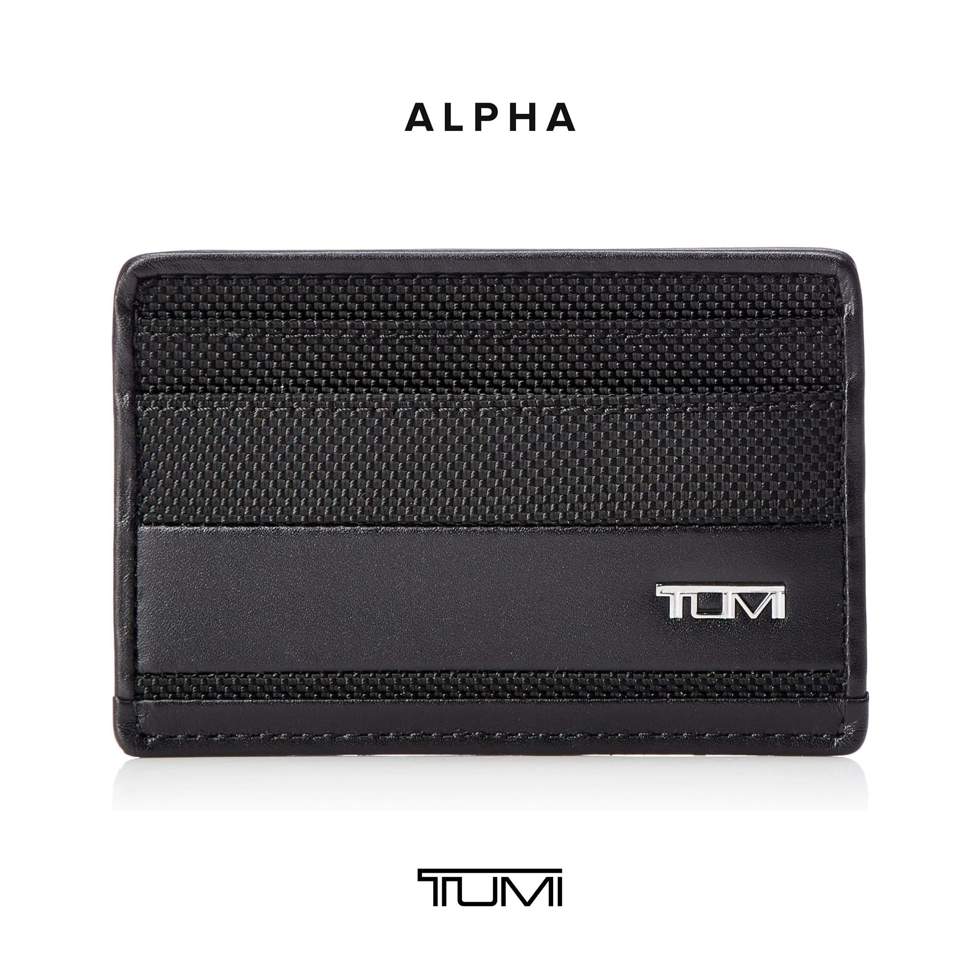 tumi-alpha-slim-card-case-wallet-minimalist-billfold-with-id-window-and-slip-poc image 8