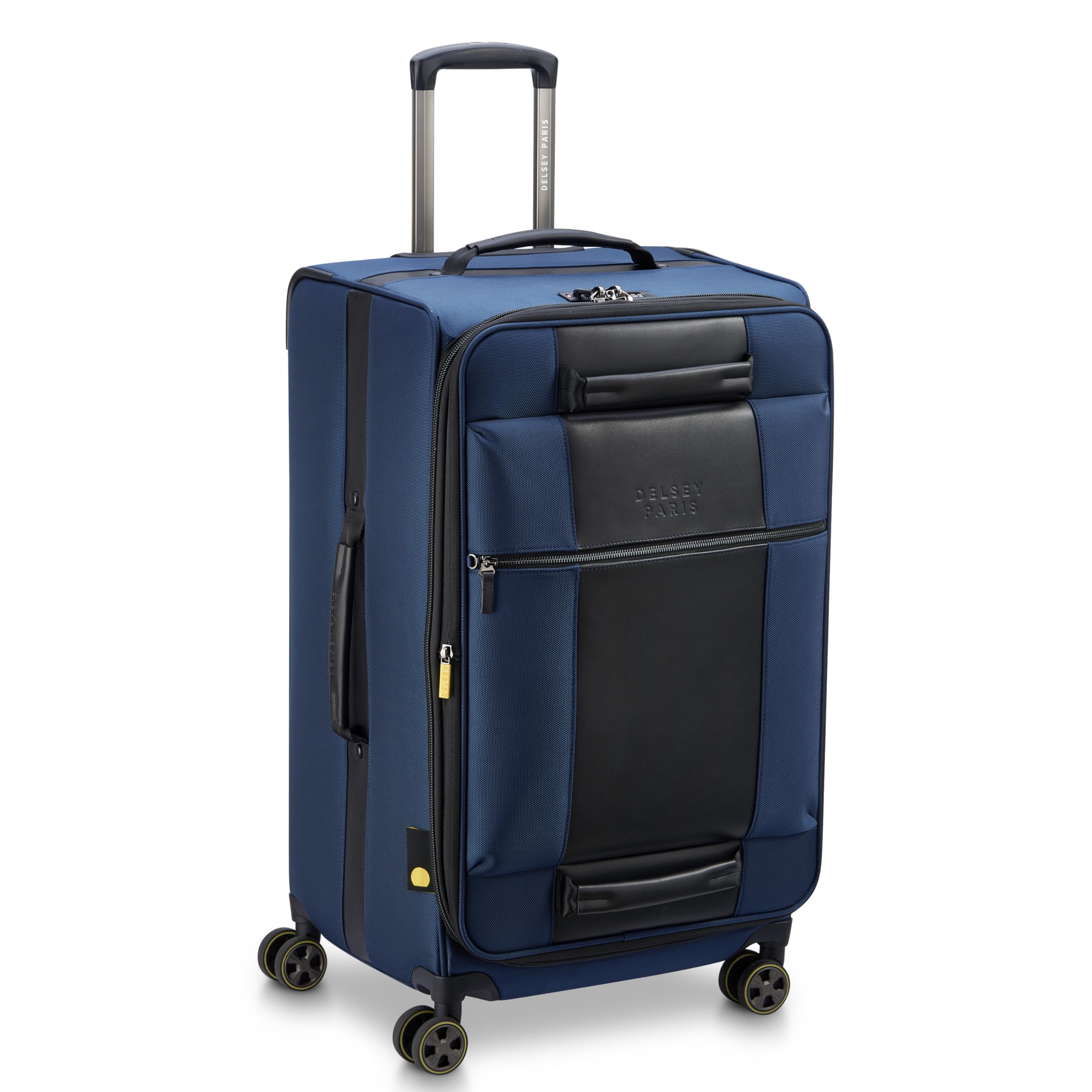 delsey-wagram-26-inch-softside-expandable-checked-trunk-with-double-spinner-whee image 2