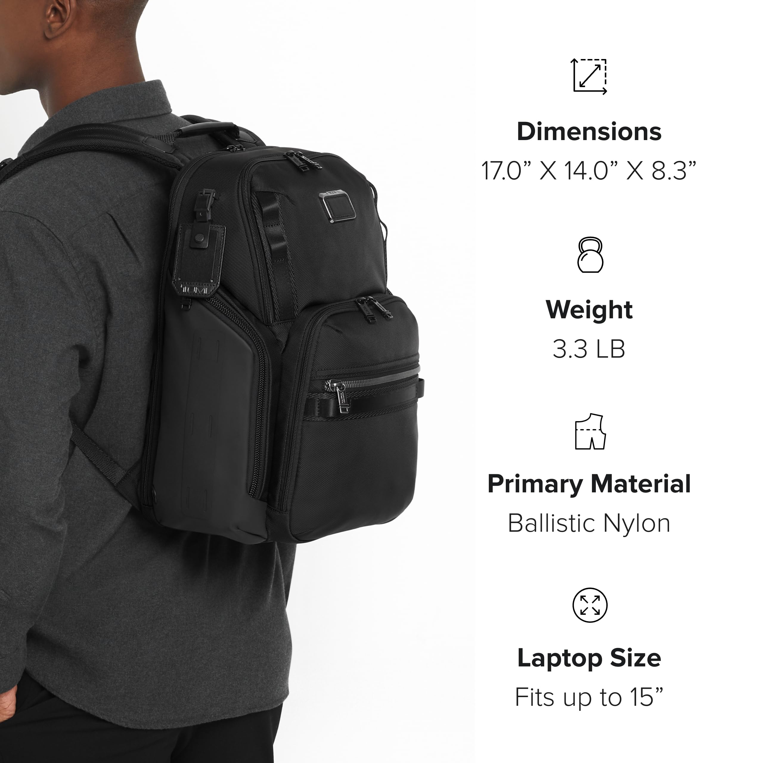 tumi-alpha-bravo-search-backpack-15-laptop-backpack-in-ballistic-nylon-for-work- image 5