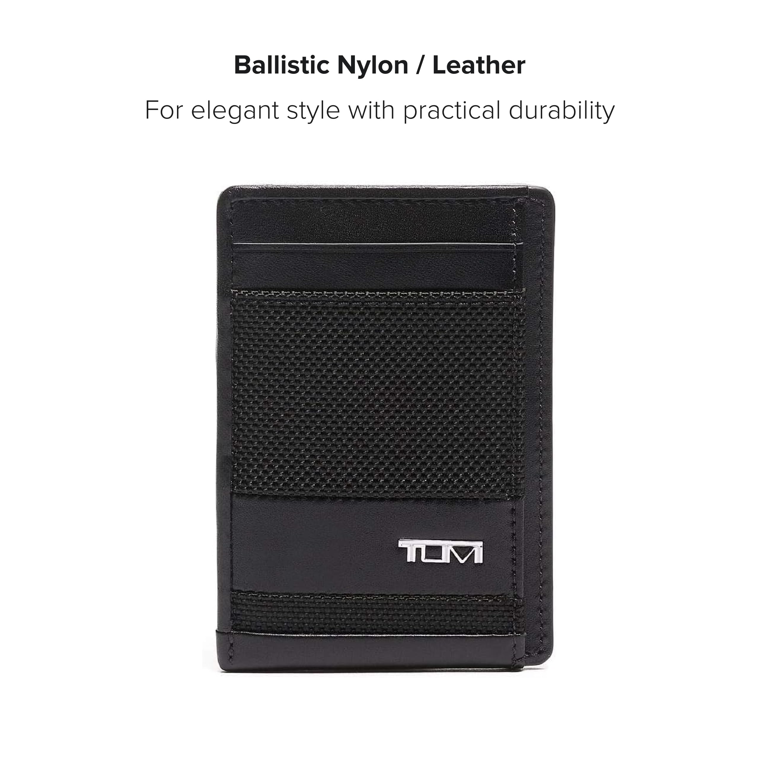 tumi-alpha-money-clip-card-case-slim-leather-wallet-with-integrated-money-clip image 6