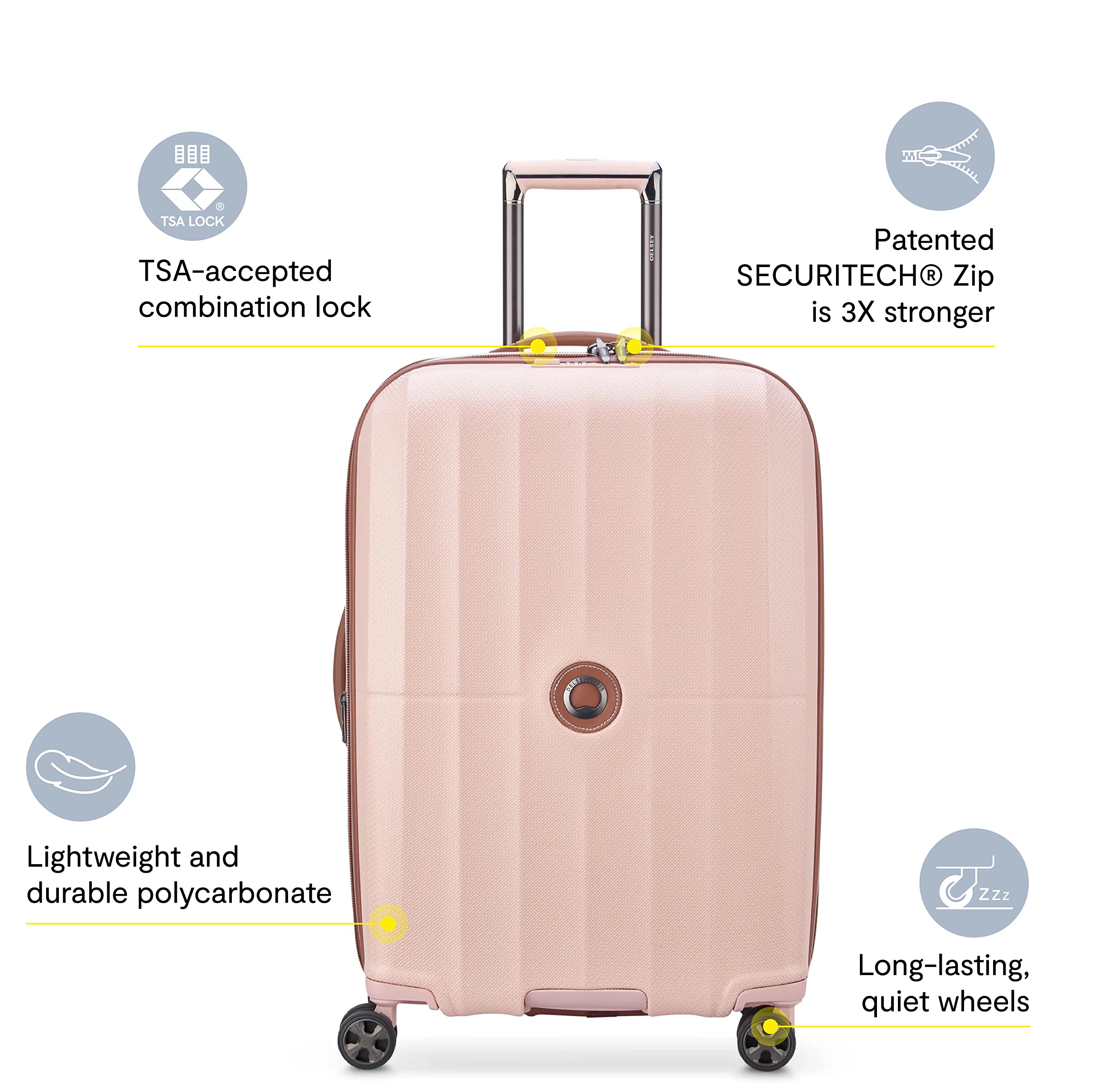 delsey-paris-carrousel-21-inch-carry-on-hardside-expandable-spinner-luggage-navy image 2