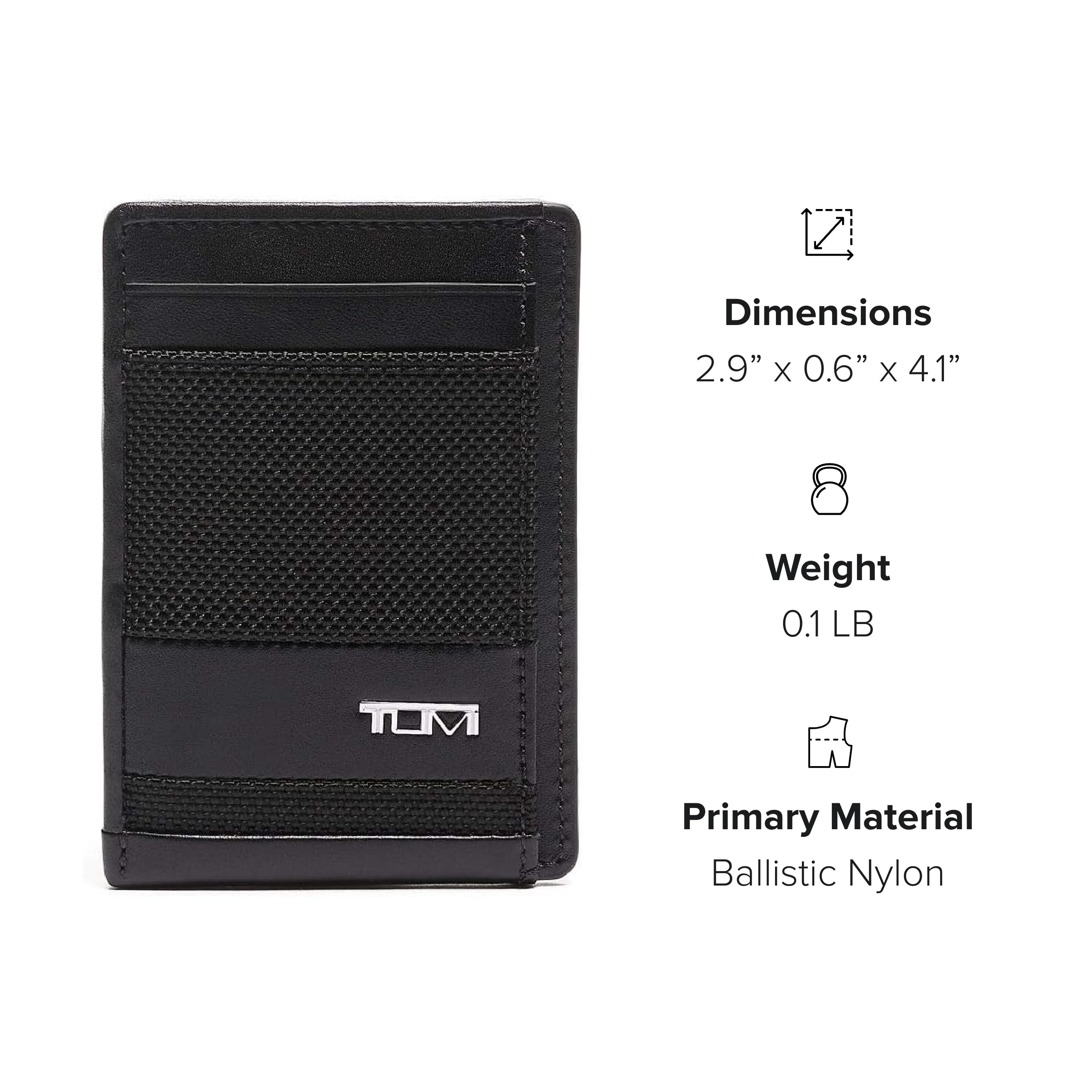 tumi-alpha-money-clip-card-case-slim-leather-wallet-with-integrated-money-clip image 8