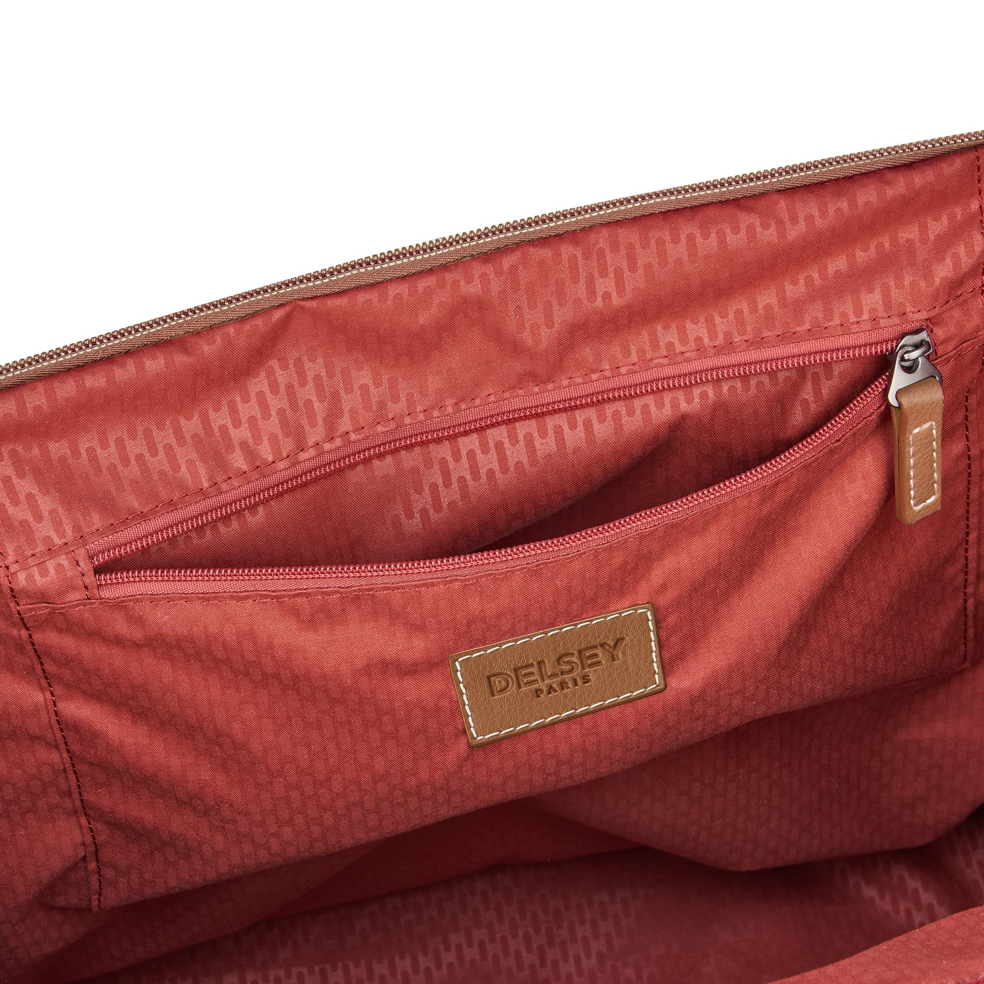 delsey-paris-chatelet-air-2-0-women-s-tote-bag-leather-like-accents-champagne-co image 2