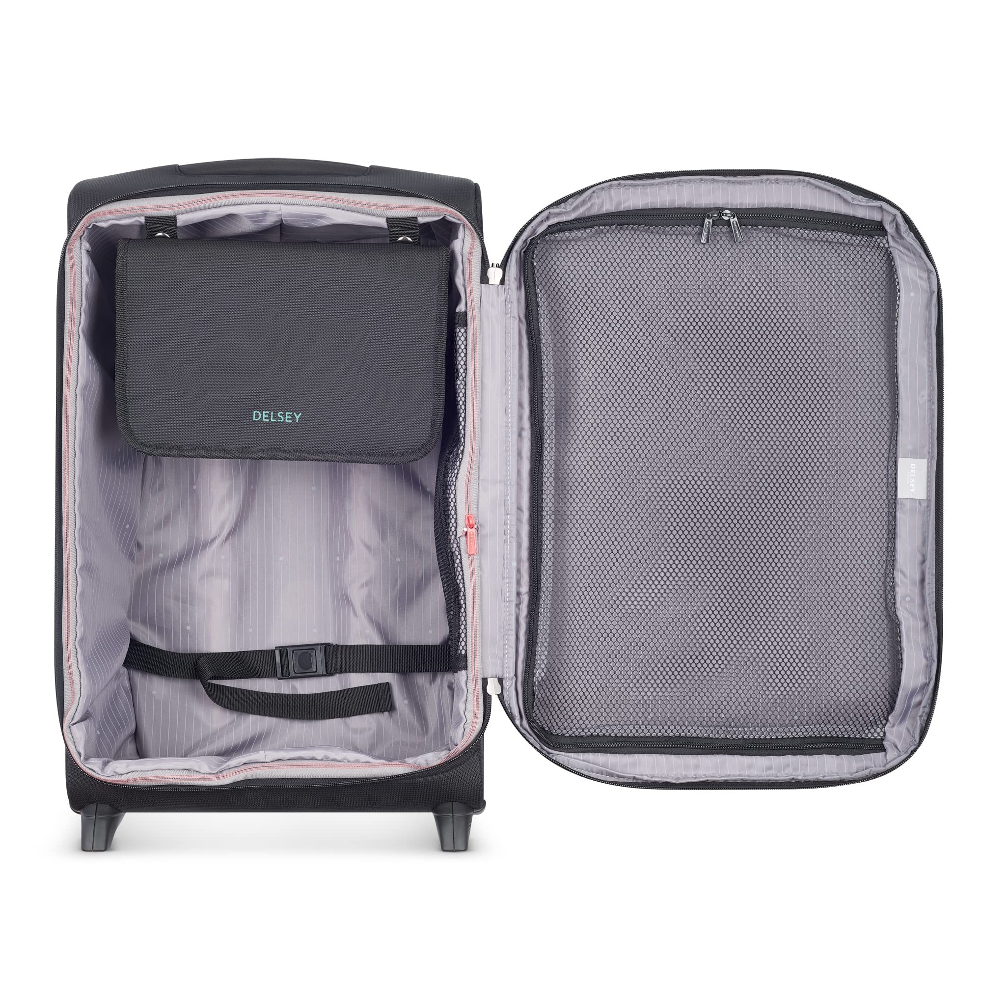 delsey-paris-helium-dlx-21-inch-softside-expandable-carry-on-luggage-with-2-in-l image 2