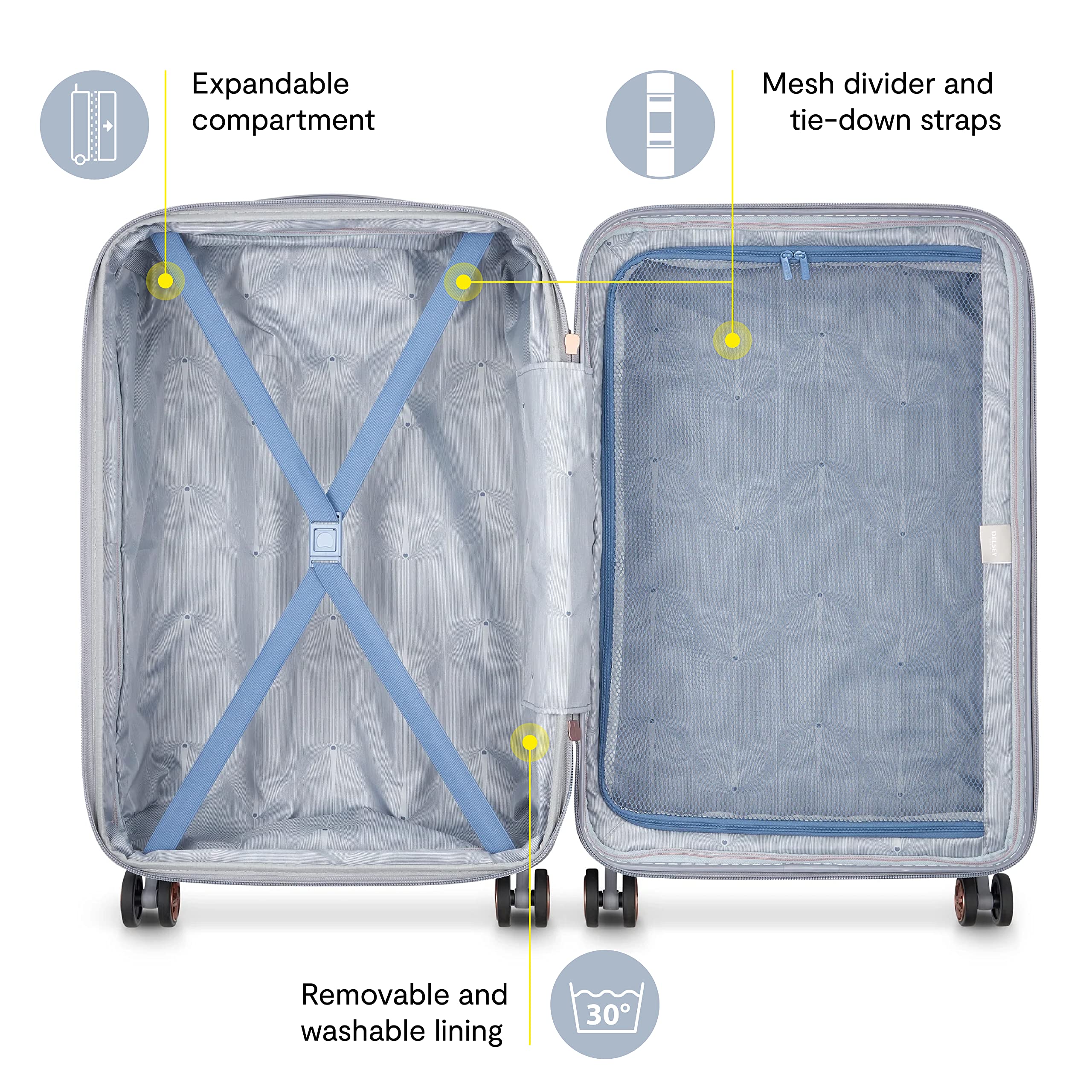 delsey-cruise-3-0-28-inch-large-expandable-hardside-checked-spinner-with-overwei image 3