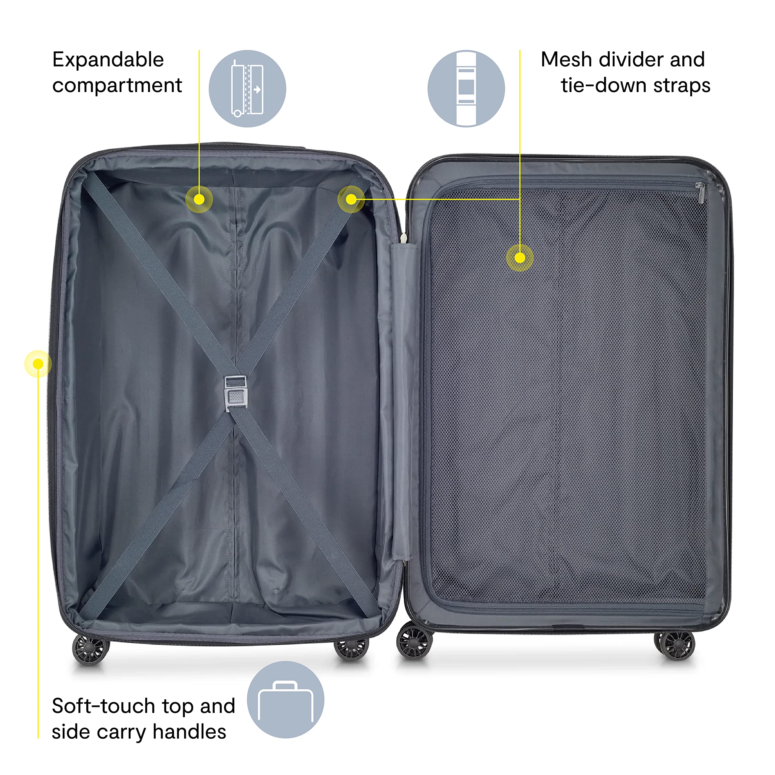 delsey-paris-helium-aero-24-inch-hardside-expandable-checked-luggage-with-double image 3