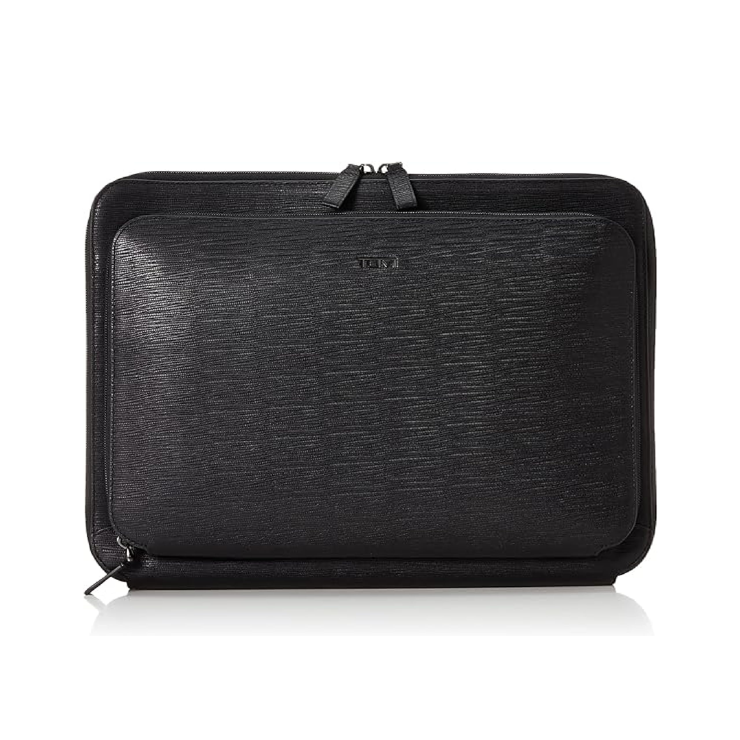tumi-nassau-leather-laptop-portfolio-men-s-14-business-work-travel-bag-black image 1