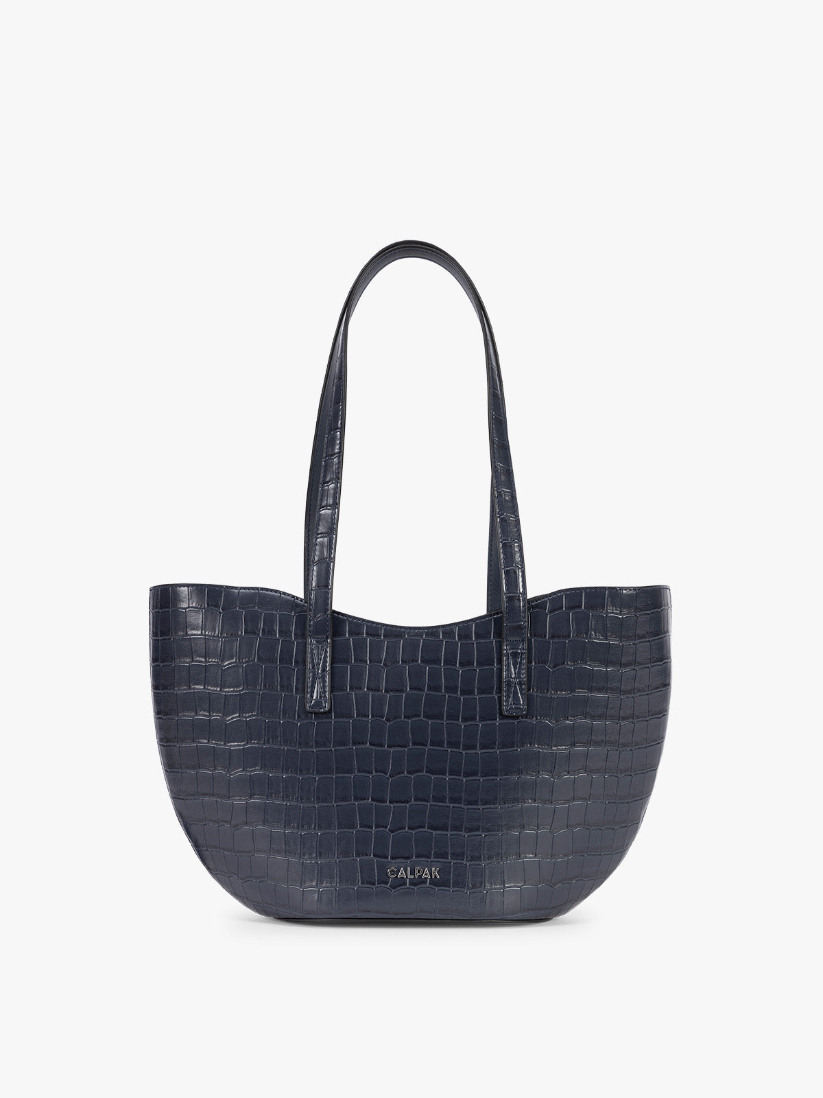 calpak-haven-tulip-tote-croc-embossed-laptop-work-tote-with-magnetic-closure image 6