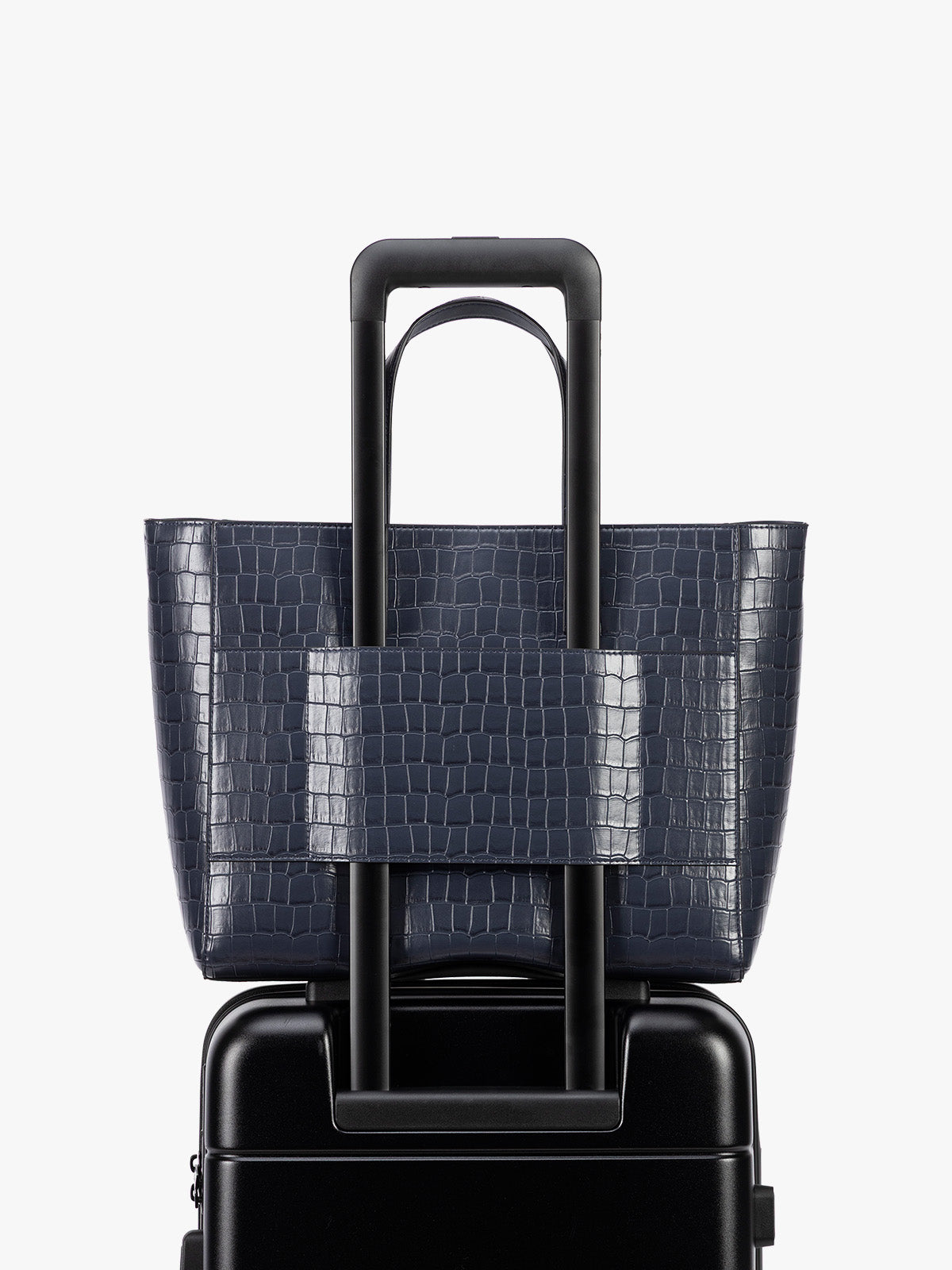 calpak-haven-15-laptop-tote-bag-in-croc-embossed-statement-tote-with-removable-l image 6