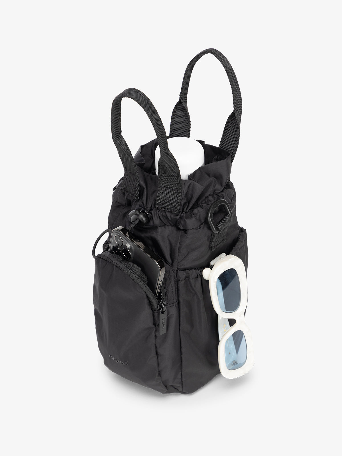 calpak-water-bottle-holder-hands-free-bottle-carrier-bag-with-exterior-pockets-a image 5