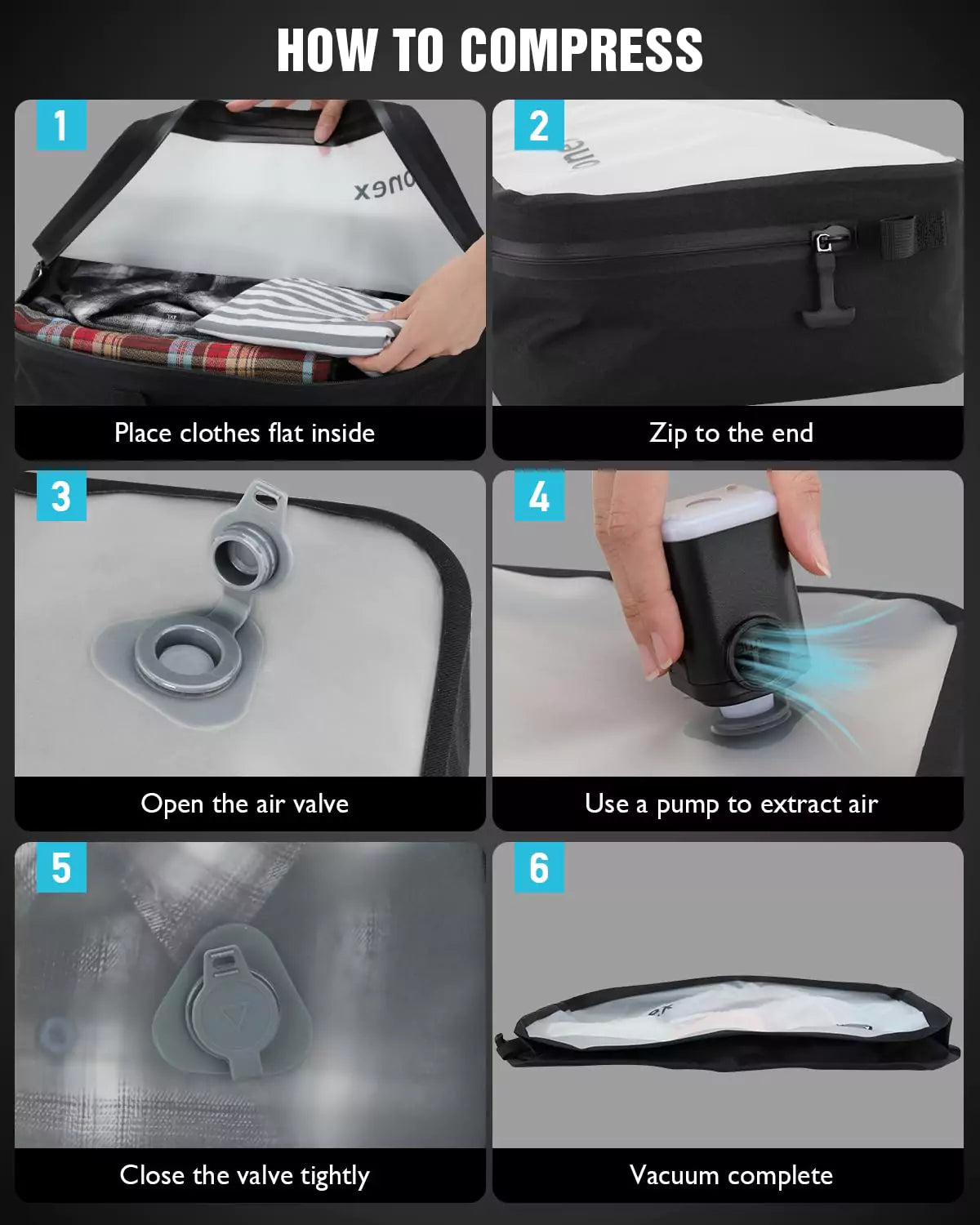 gonex-vacuum-travel-bag-with-pump-see-through-compression-storage-bags-18-2-x-11 image 7