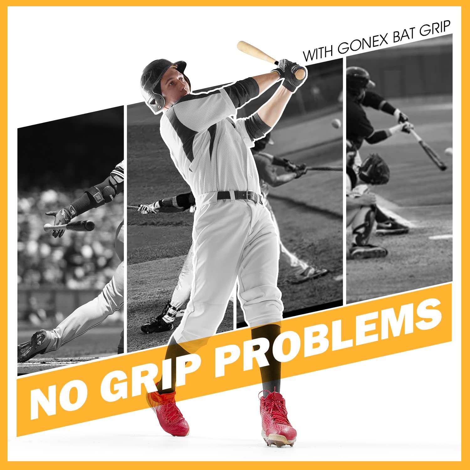 gonex-bat-grip-tape-40-1-non-slip-cushioned-polymer-baseball-softball-grip-for-w image 2