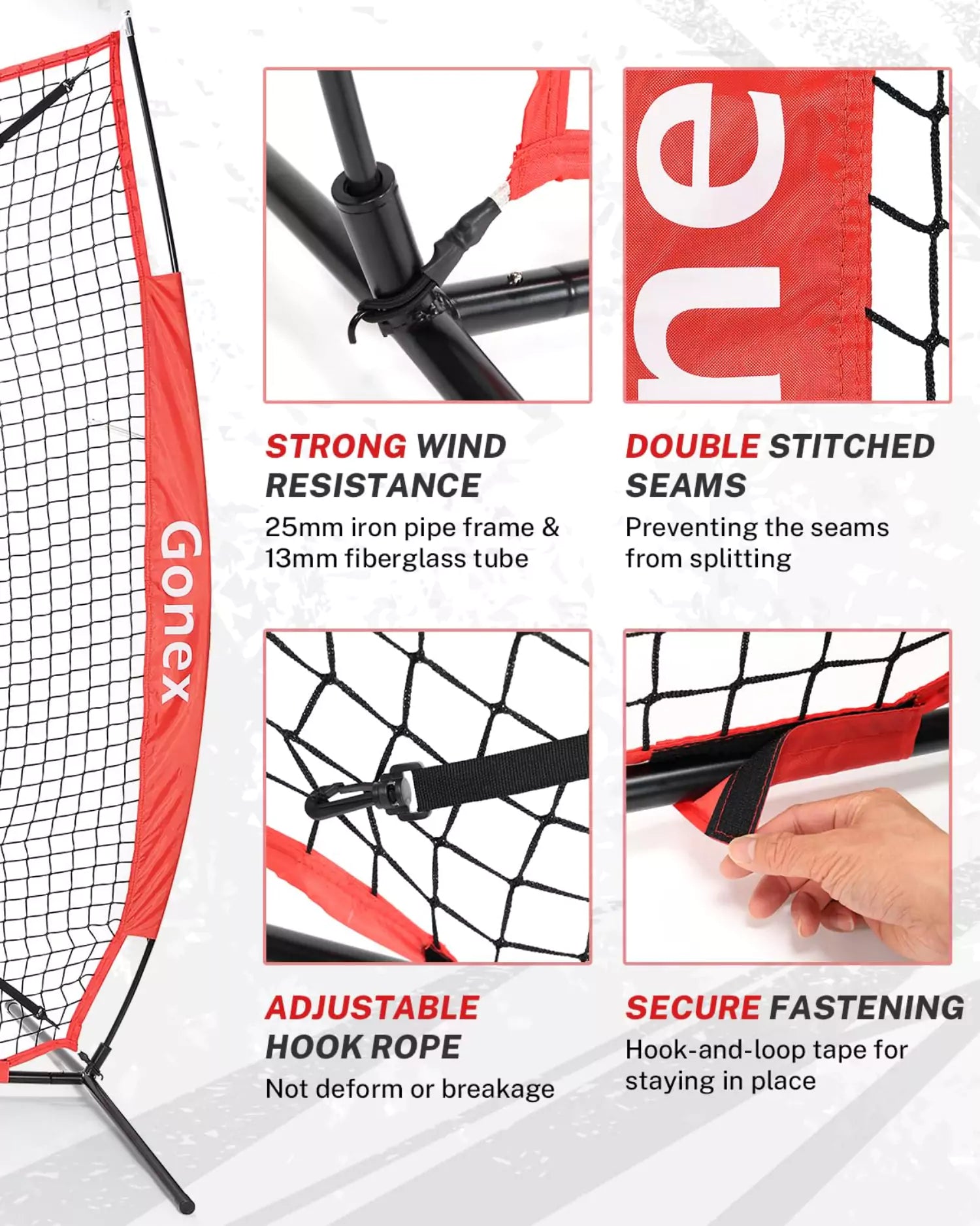 gonex-baseball-practice-hitting-net-and-tee-7-x-7-tool-free-setup-adjustable-tra image 4