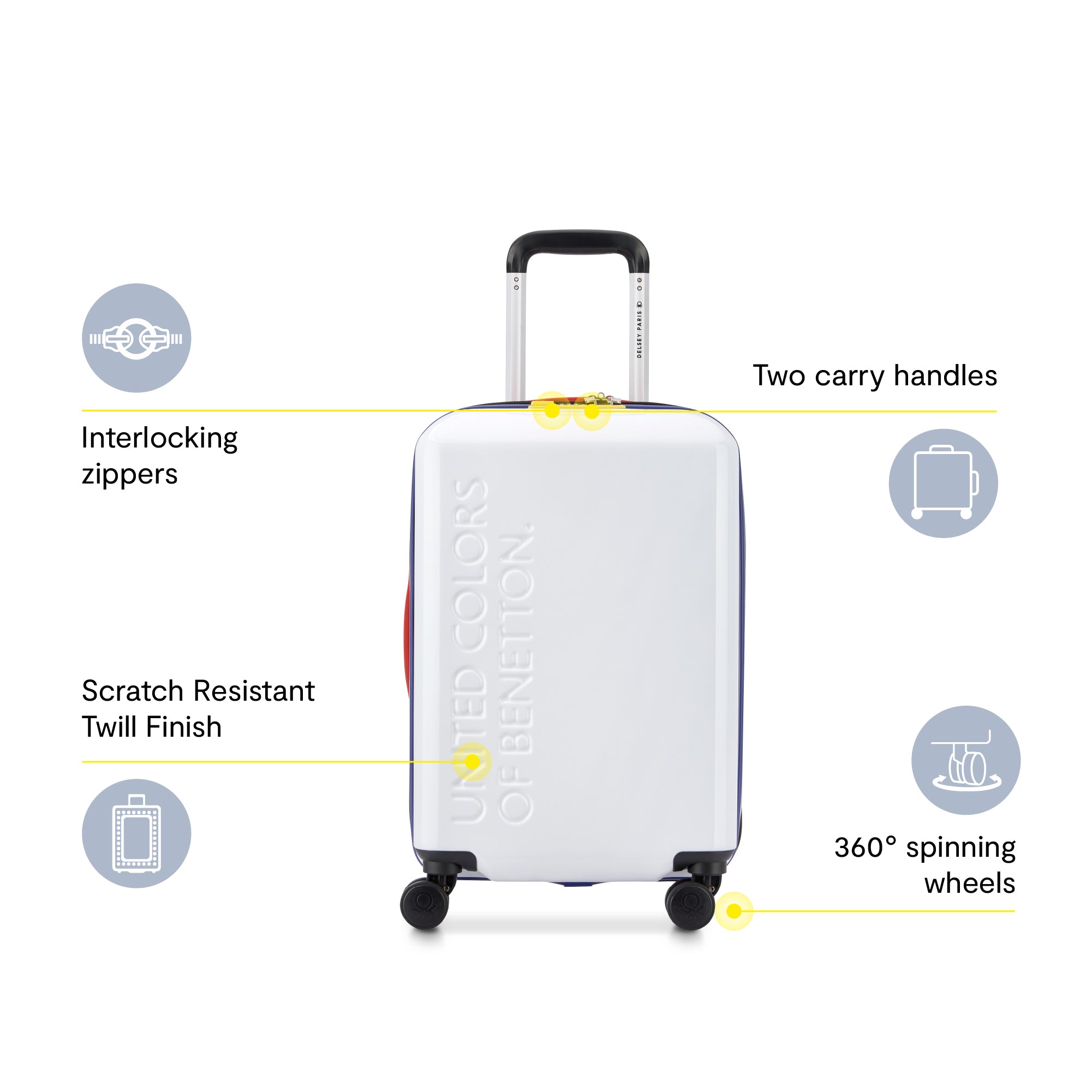delsey-x-united-colors-of-benetton-united-3-piece-hardside-luggage-set-with-tsa- image 3