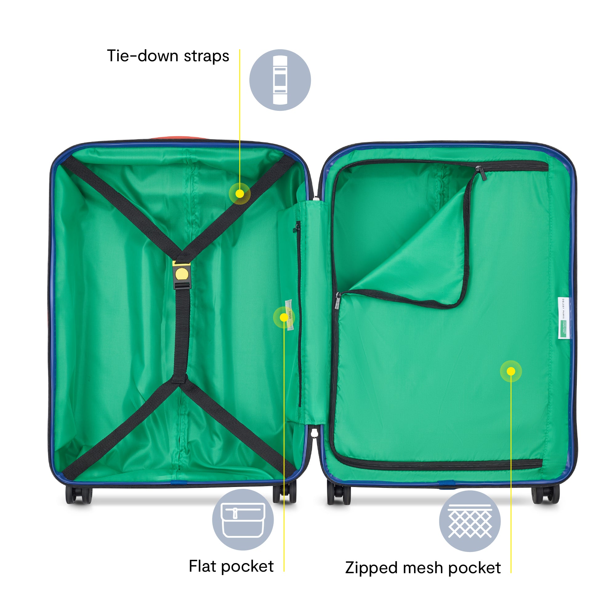 delsey-x-united-colors-of-benetton-united-3-piece-hardside-luggage-set-with-tsa- image 4
