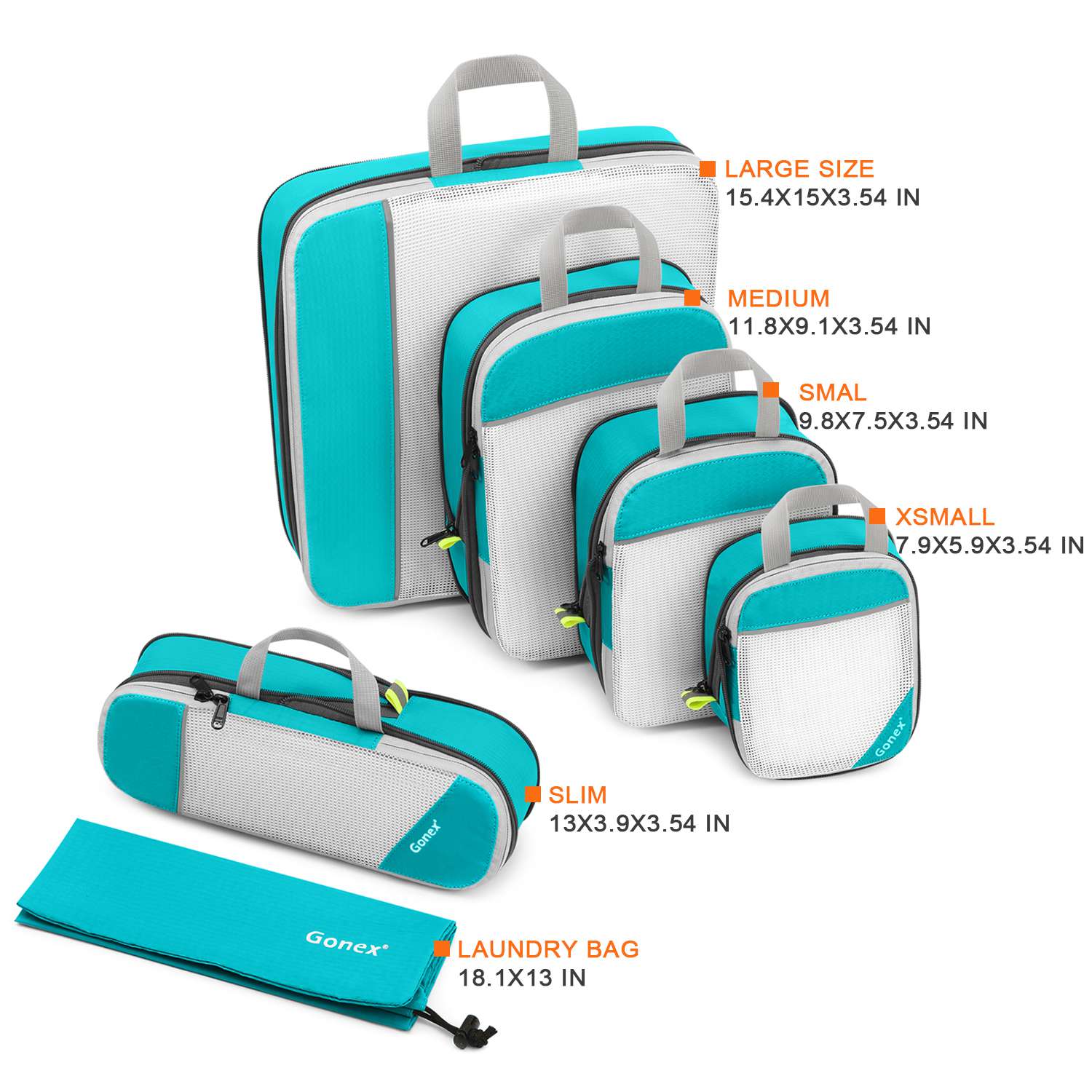 gonex-compression-packing-cubes-extensible-mesh-top-travel-storage-organizers image 8