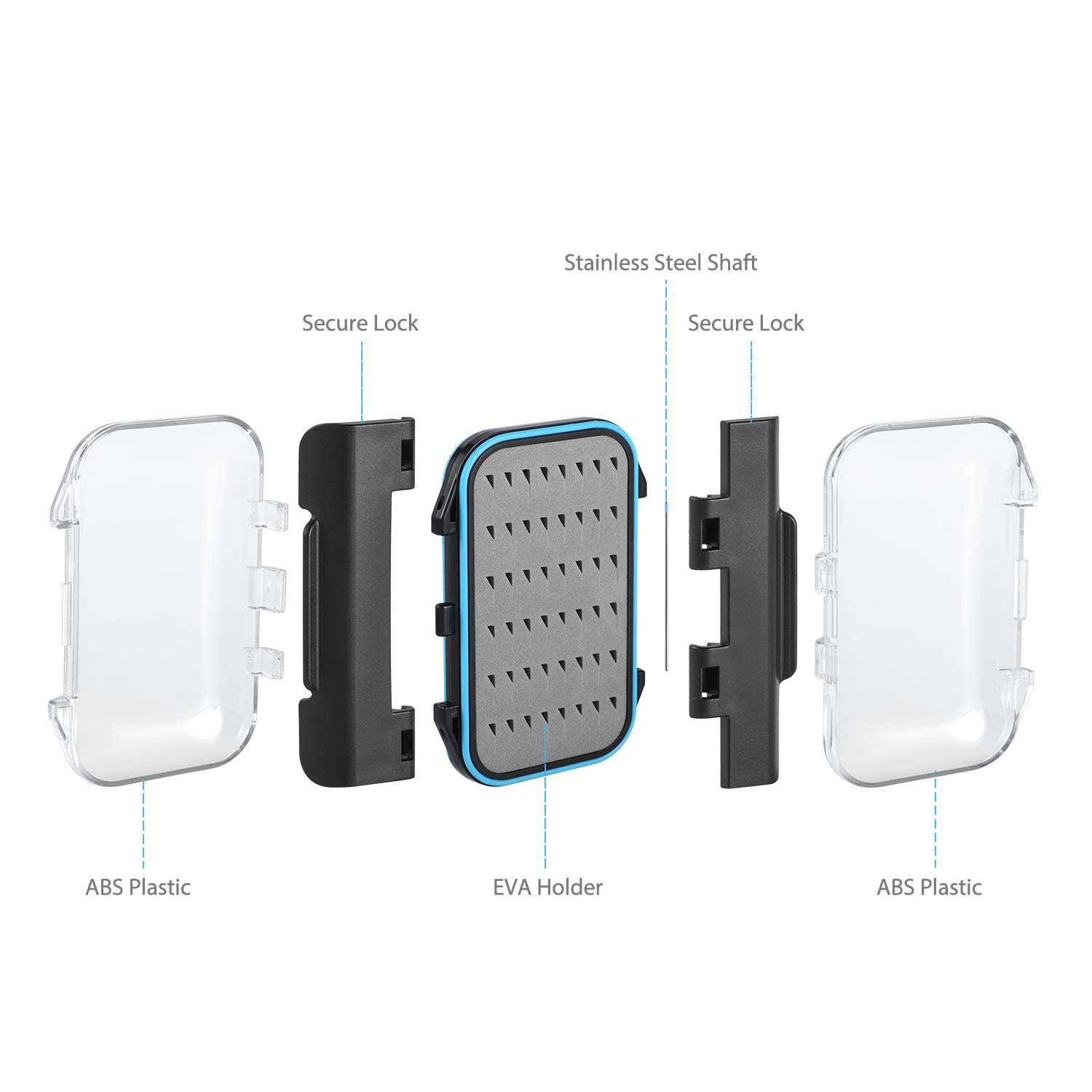 gonex-waterproof-fly-box-floating-double-hinge-fly-fishing-box-with-rubber-gaske image 4