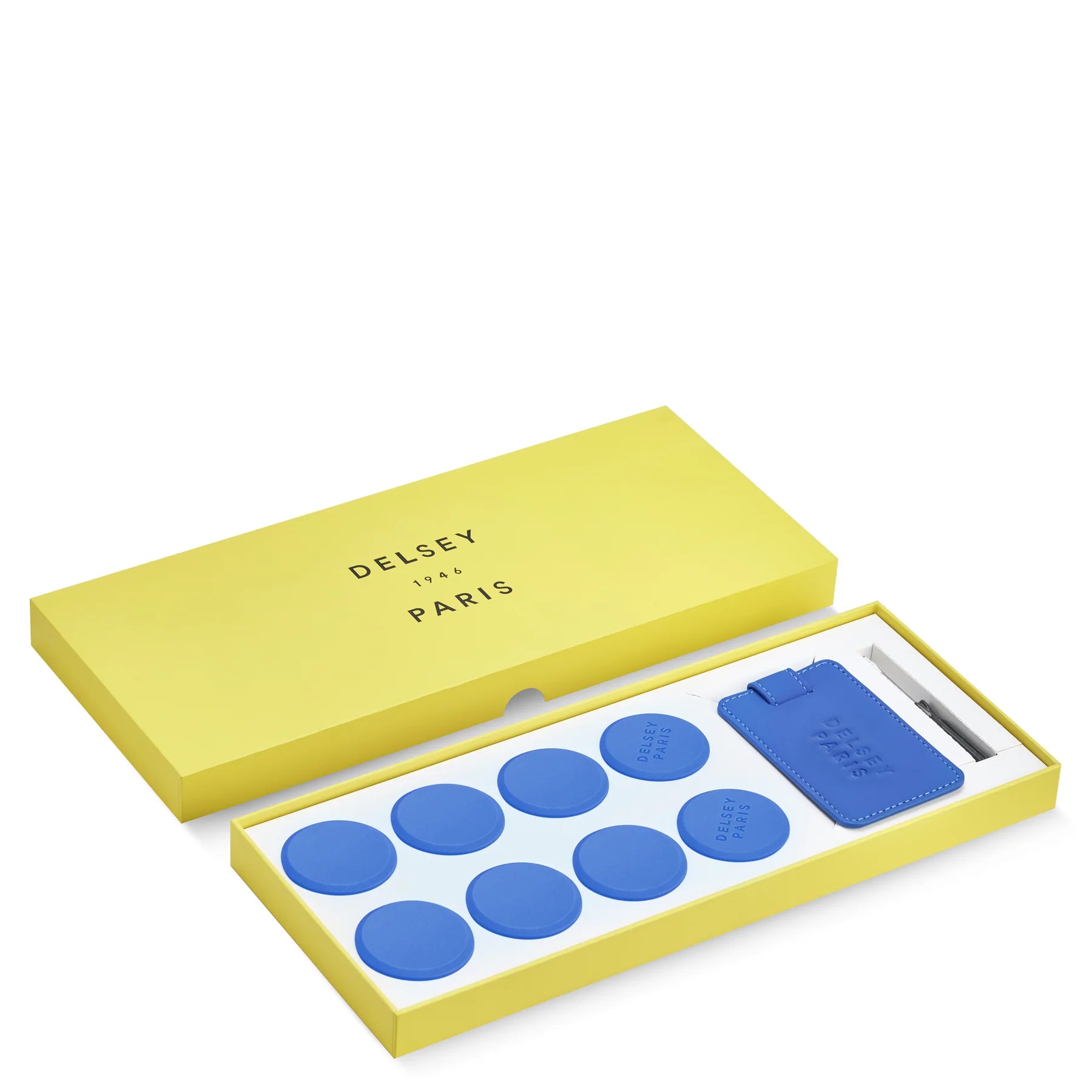 delsey-paris-accessory-2-0-luggage-tag-55mm-wheel-cap-set-8-wheel-caps-with-mini image 2