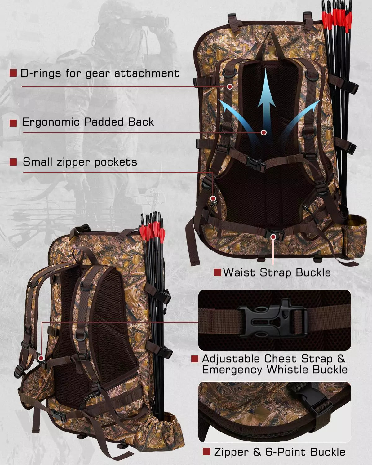 gonex-hunting-bow-and-arrow-backpack-with-detachable-arrow-case-900d-padded-comp image 5