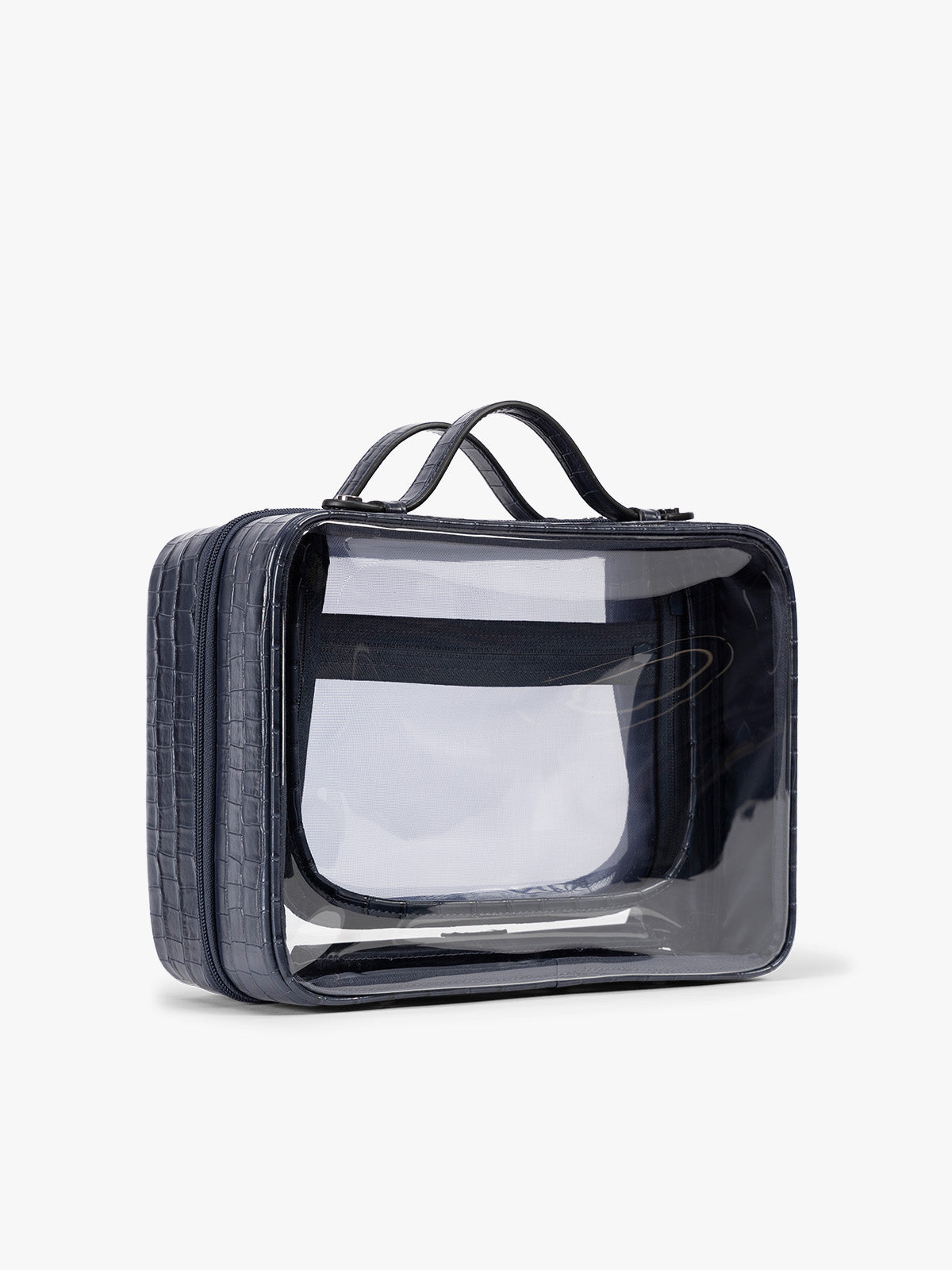 calpak-large-clear-cosmetics-case-in-croc-embossed-spacious-dual-compartment-toi image 7