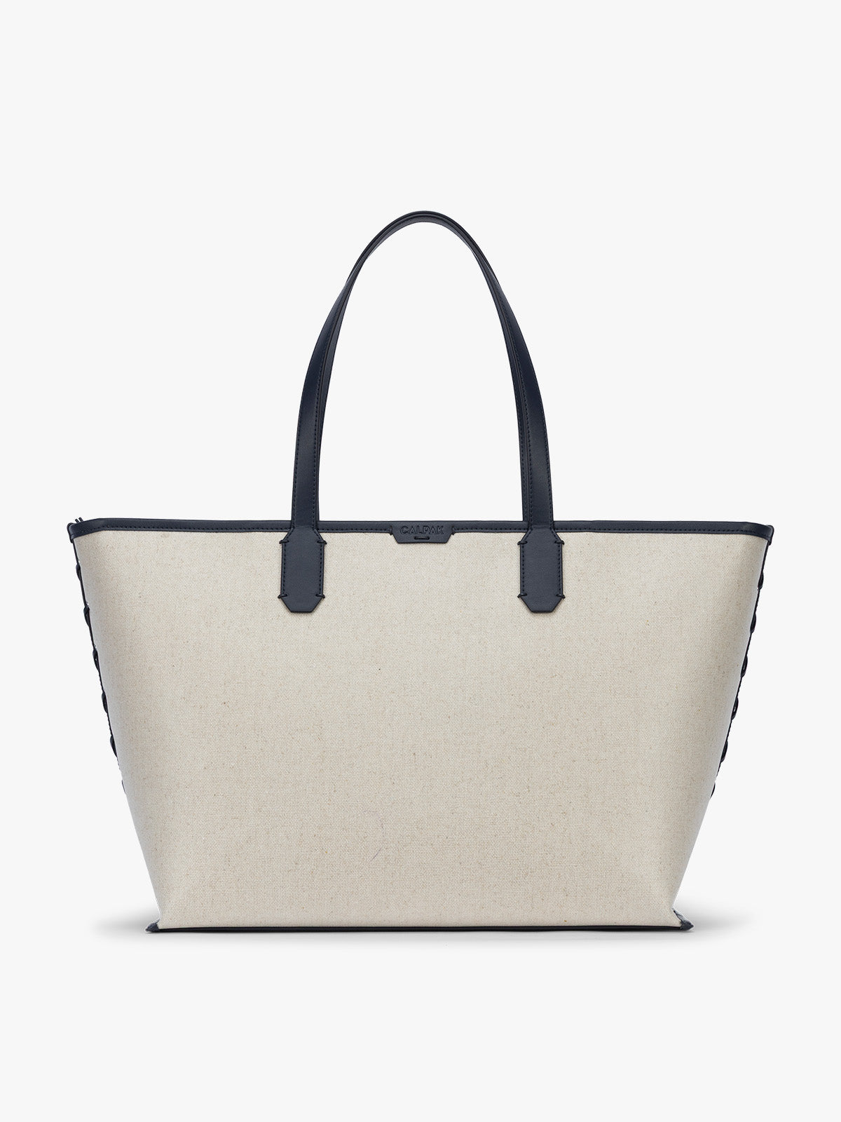 calpak-colette-15-canvas-laptop-tote-with-padded-sleeve-and-trolley-pass-through image 7