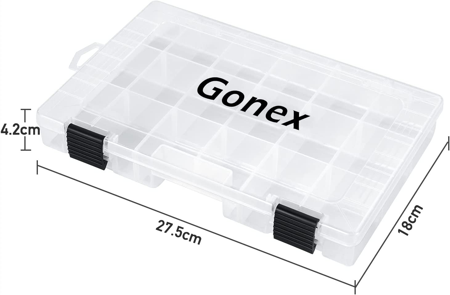 gonex-3600-tackle-box-transparent-plastic-storage-tray-with-adjustable-dividers- image 3