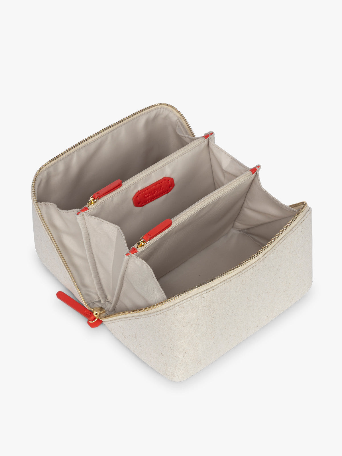 calpak-colette-lay-flat-canvas-toiletry-bag-water-resistant-hanging-travel-organ image 4