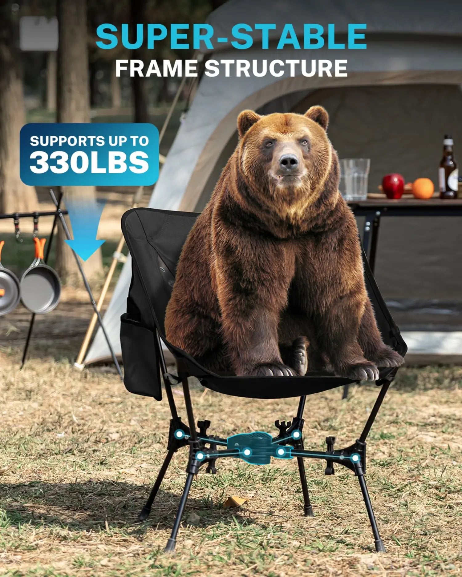 gonex-portable-camping-chair-x-frame-foldable-chair-330-lb-capacity-3-3-lbs image 5