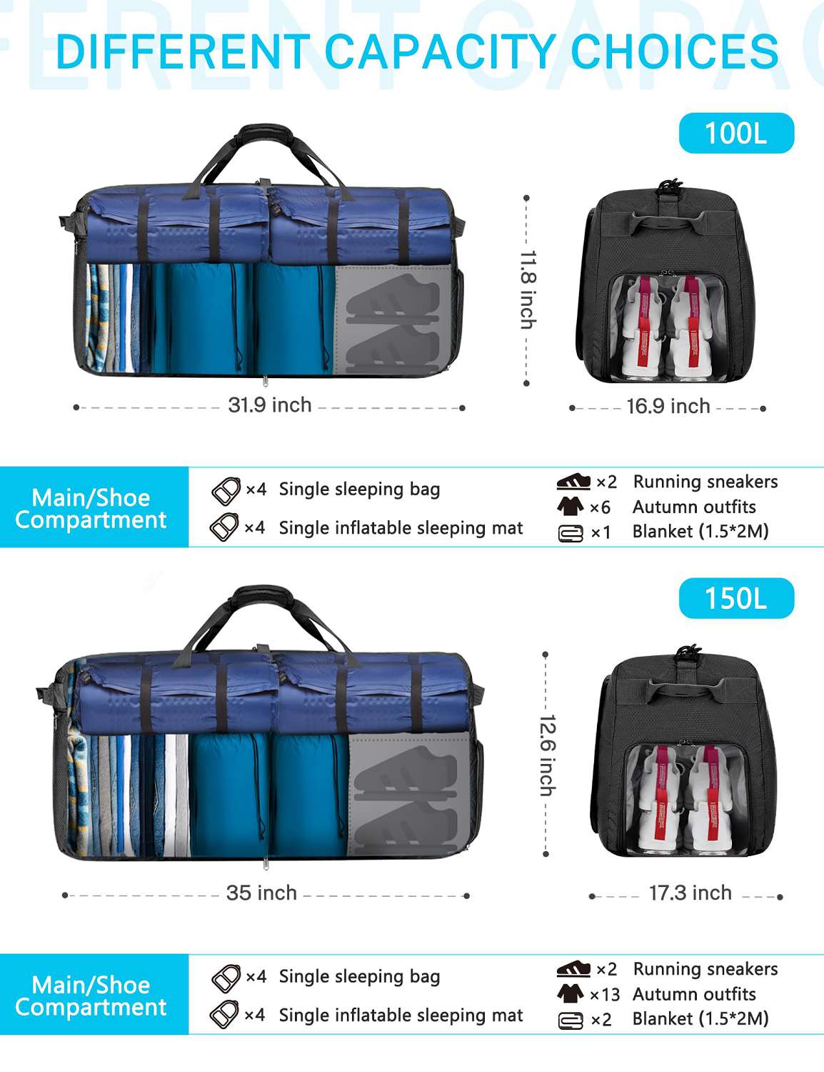 gonex-80l-large-foldable-duffle-bag-for-travel-packable-water-repellent-210d-nyl image 4