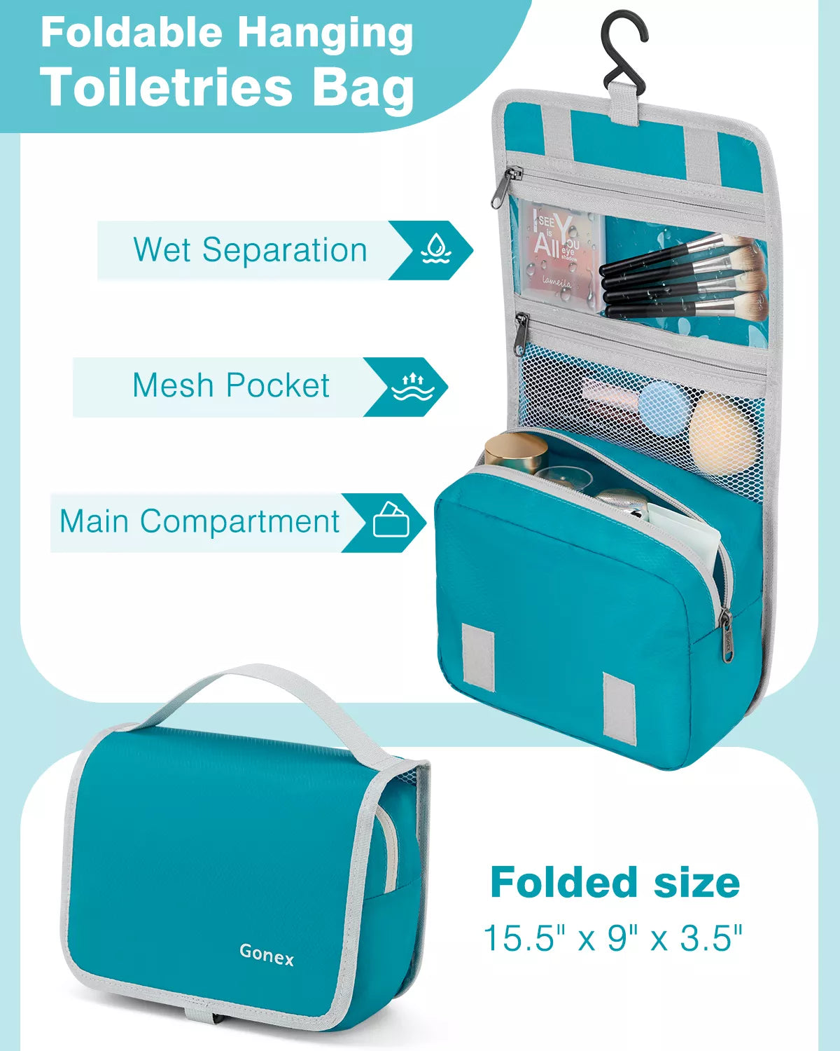 gonex-compression-packing-cube-set-10-pcs-xl-l-m-s-compression-cubes-with-shoe-b image 2