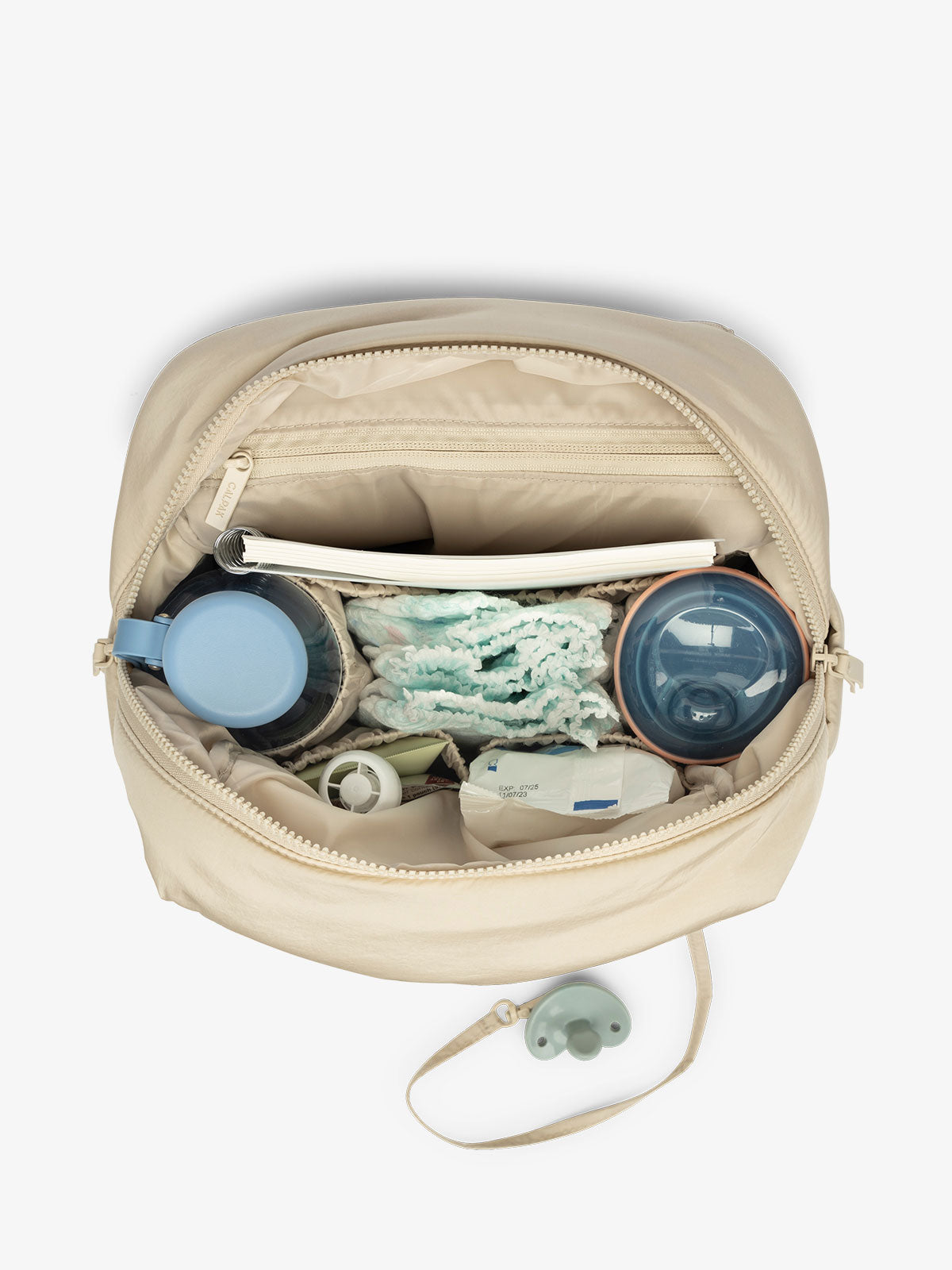 calpak-convertible-mini-diaper-backpack-tote-to-backpack-baby-bag-with-insulated image 4